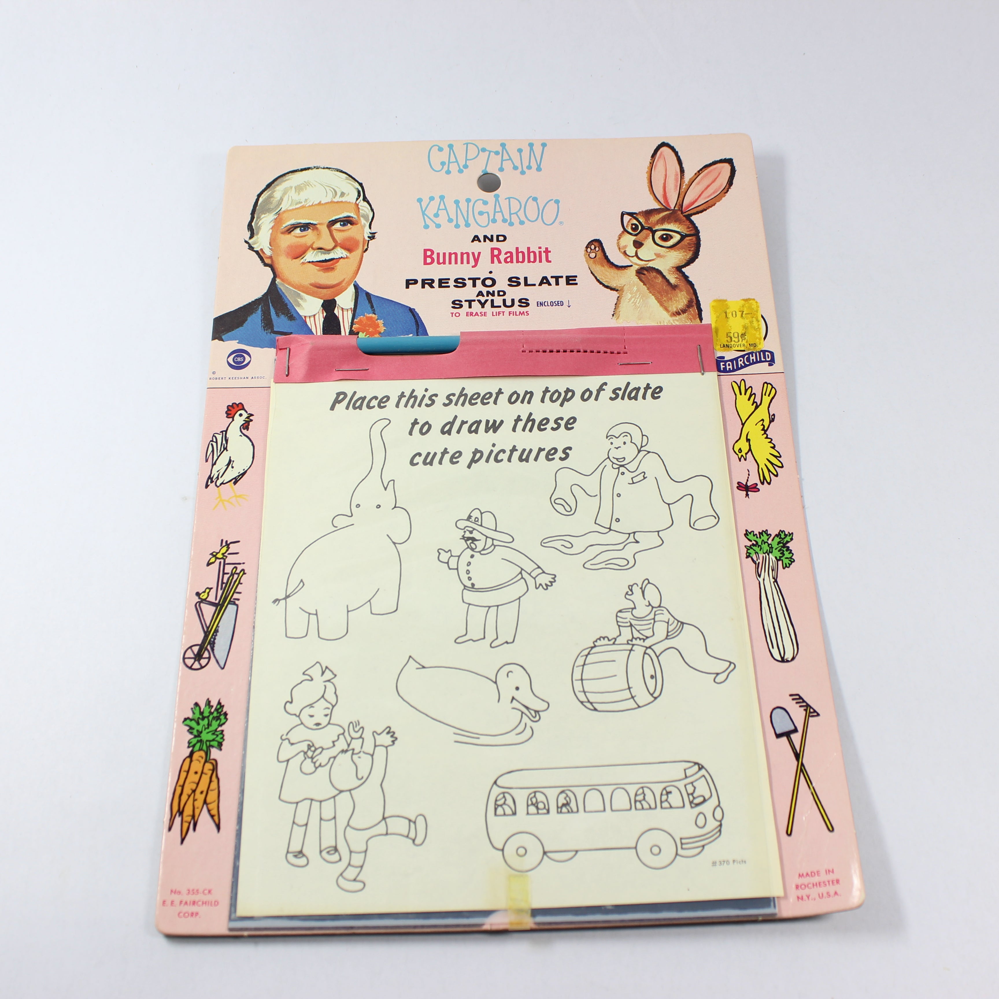 Captain Kangaroo and Bunny Rabbit - Presto Slate and Stylus (1960)