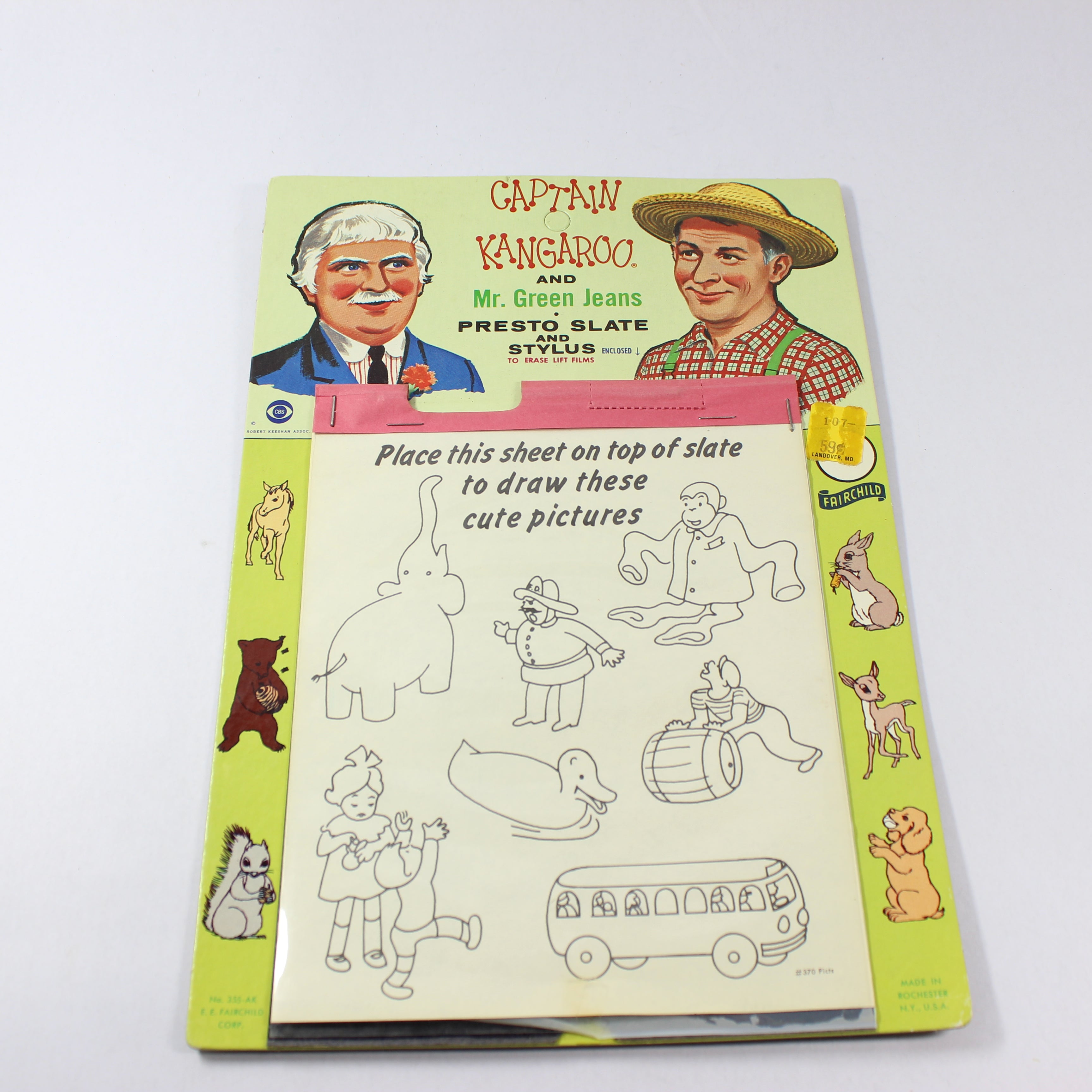 Captain Kangaroo and Mr. Green Jeans - Presto Slate (1960)