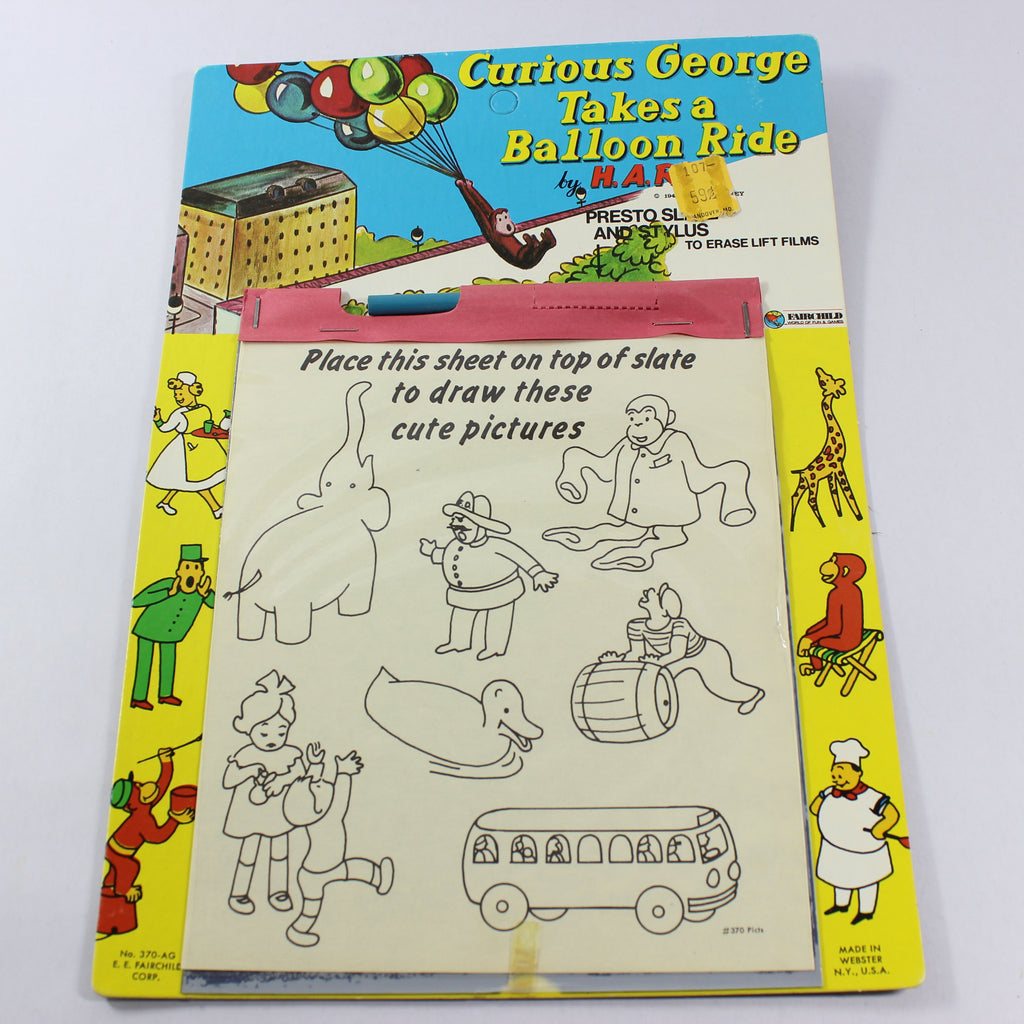 Curious George Takes a Balloon Ride - Presto Slate and Stylus (1941)