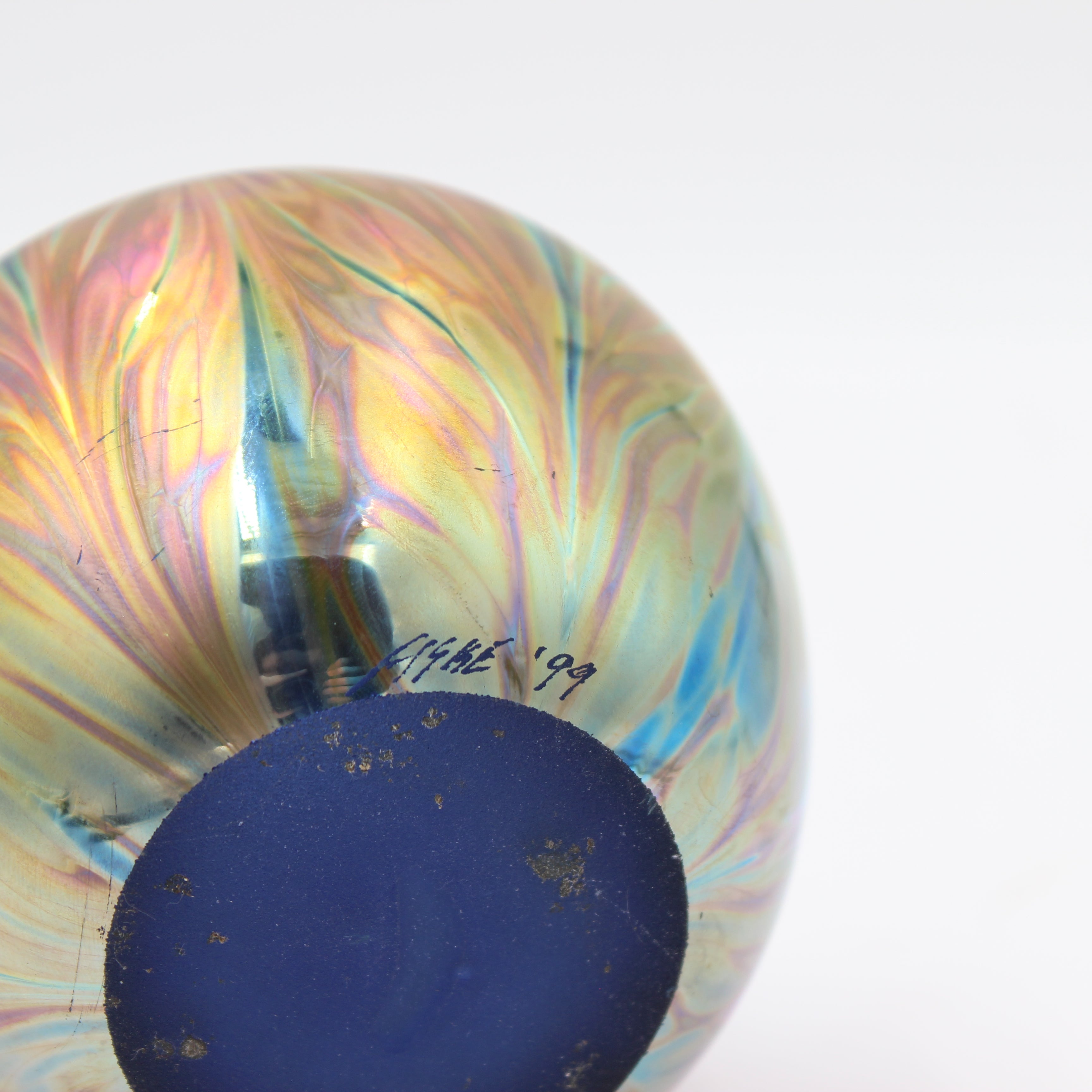 Fiske Art Glass Vase 1999