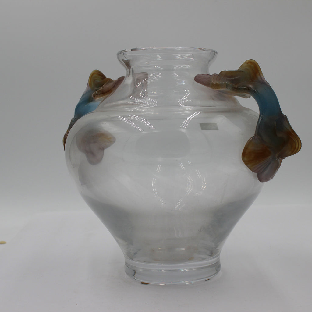 Crystal Daum Iris Vase
