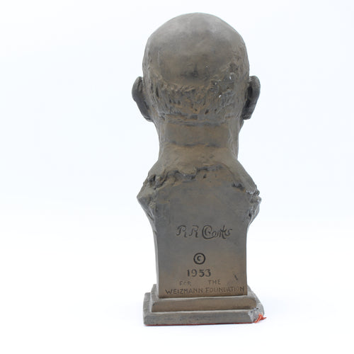 1953 Robert Berks Chaim Weizmann Israel President Bust Sculpture