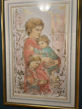 Edna Hibel Mother & Children Lithograph (2014, 1917)