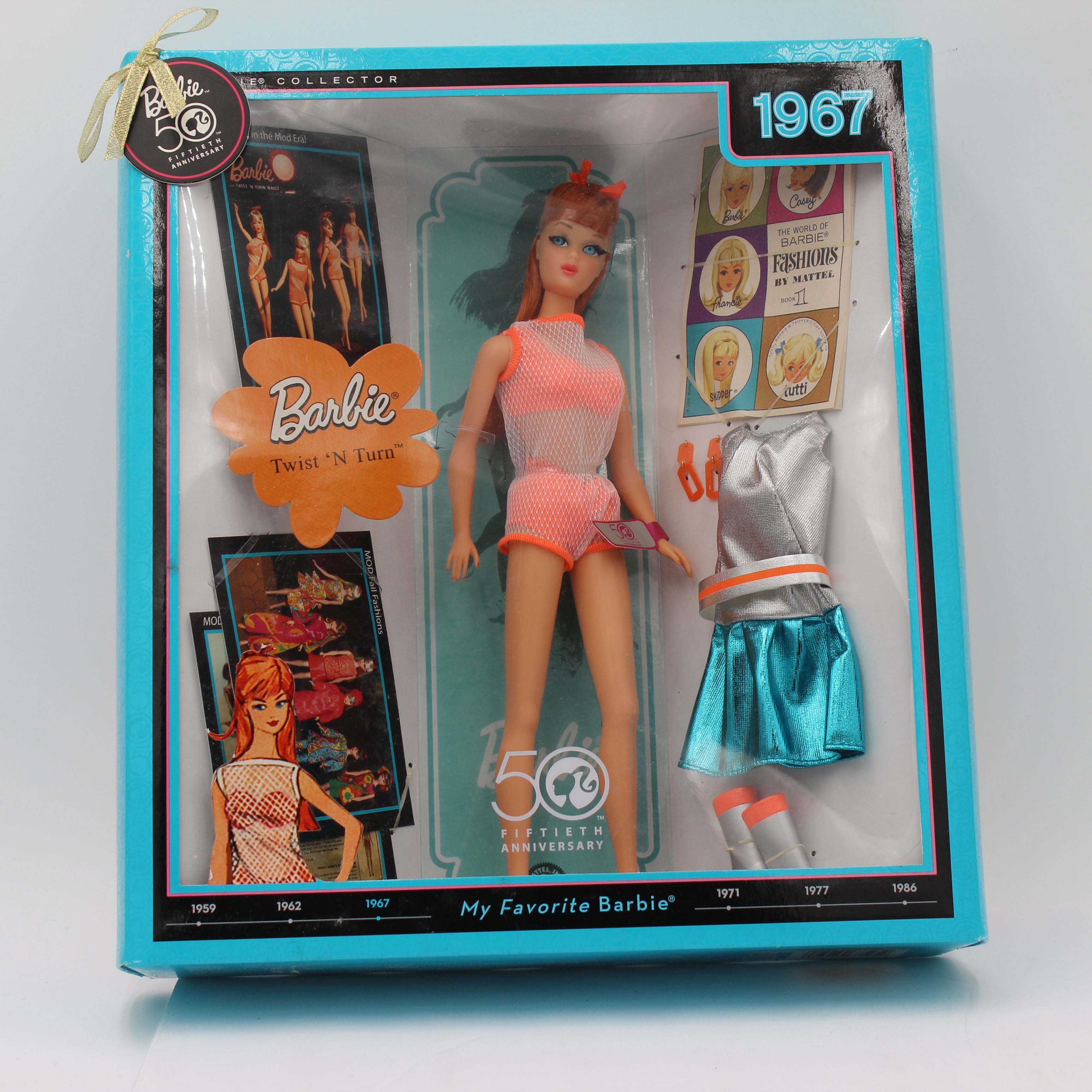 50th Anniversary My Favorite Barbie 1967 Twist ‘N Turn Barbie Doll Reproduction (2008)