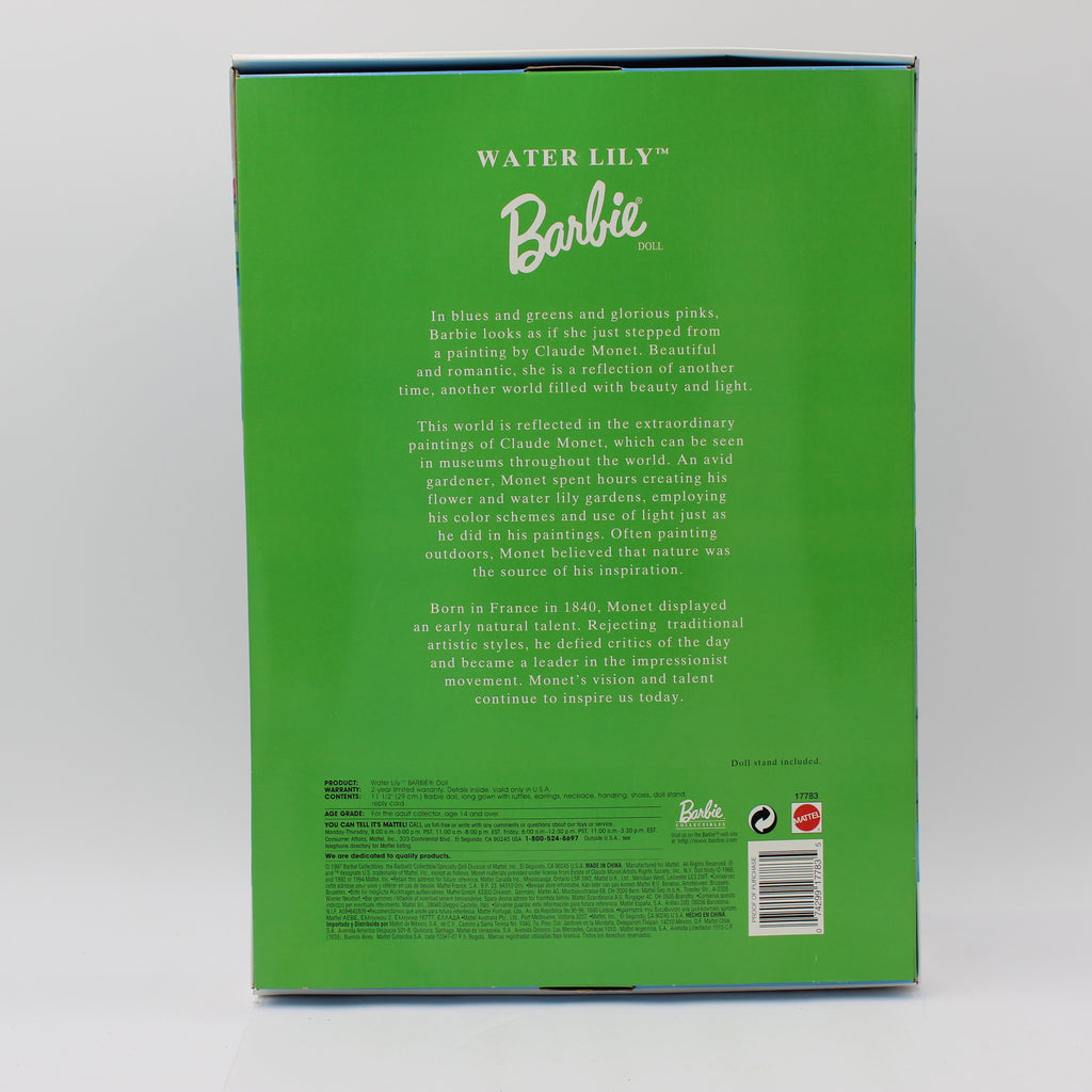 Claude Monet Water Lily Limited Edition Barbie (1997)