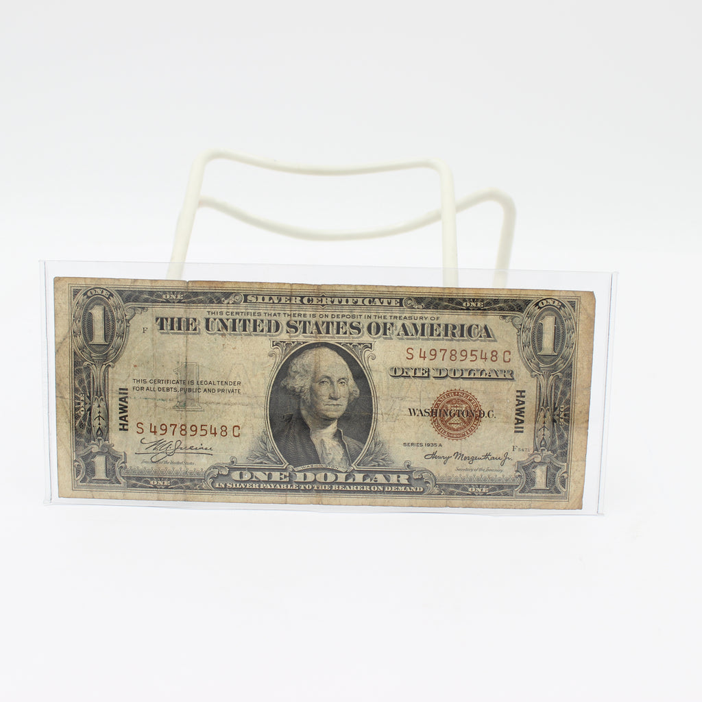 1935-A (2x) One Dollar Silver Certificate Hawaii Emergency Issue (4664)
