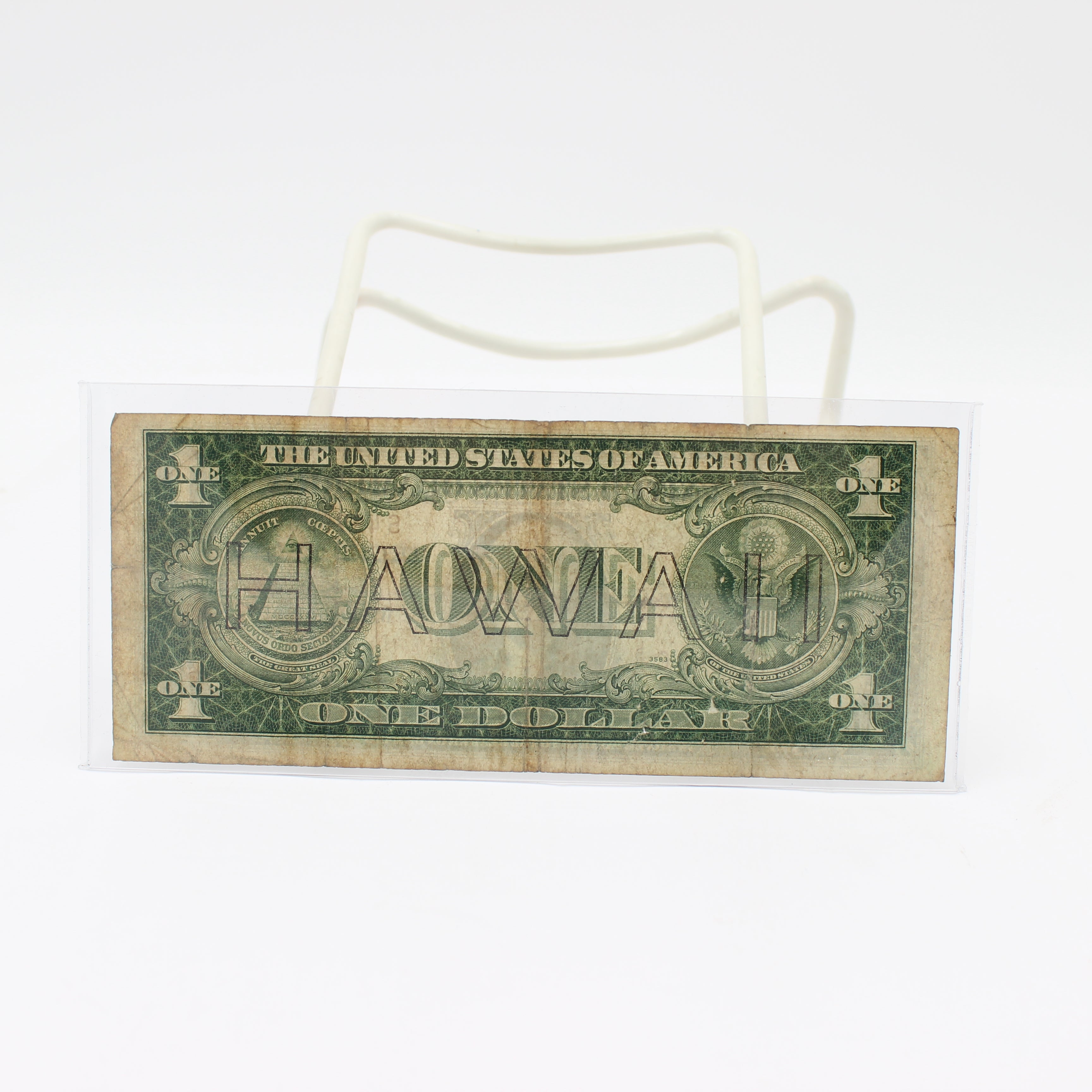 1935-A (2x) One Dollar Silver Certificate Hawaii Emergency Issue (4664)