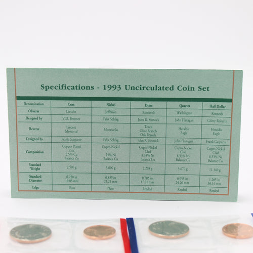 1993 Uncirculated Coin Set