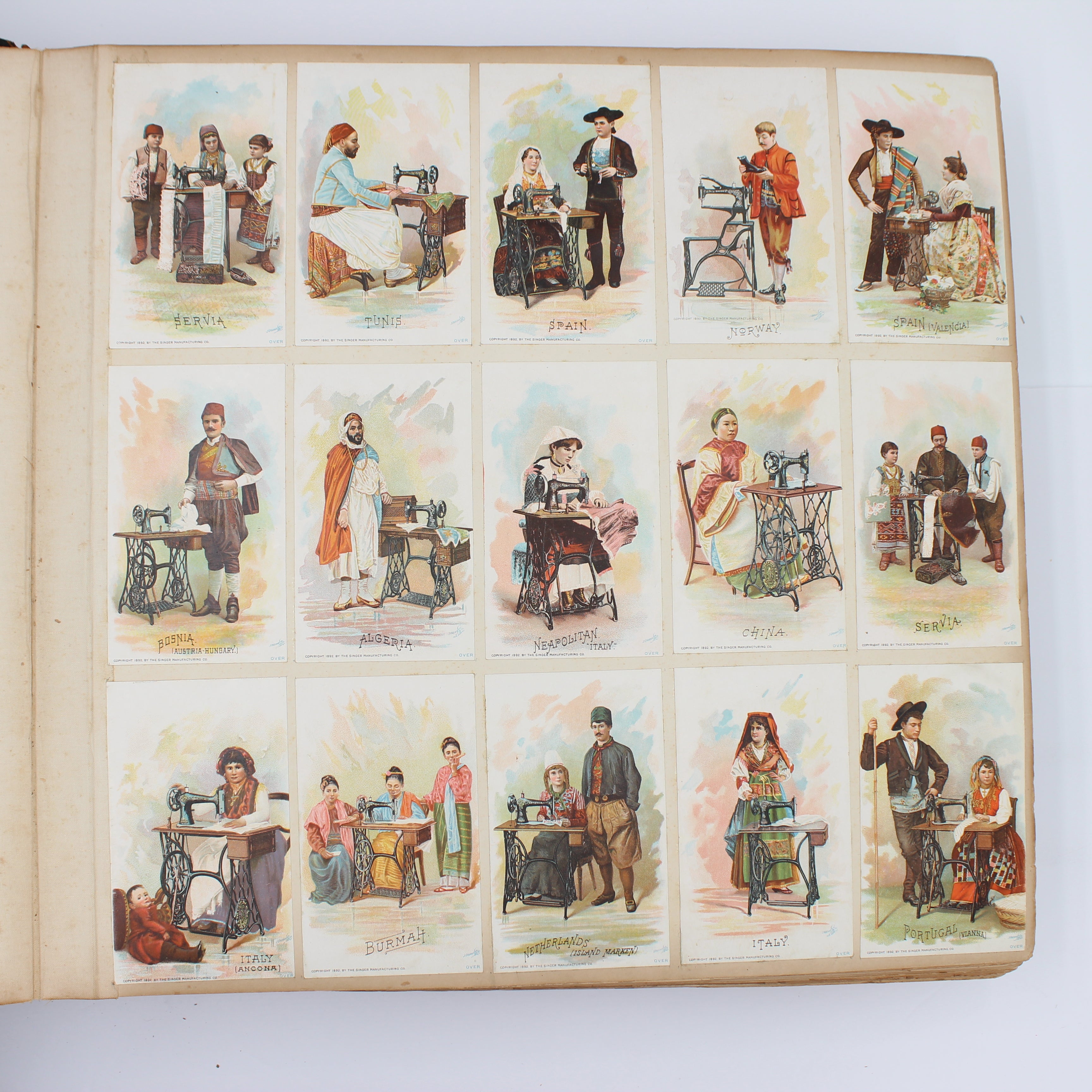 Album Full of Cards circa Early 1900s