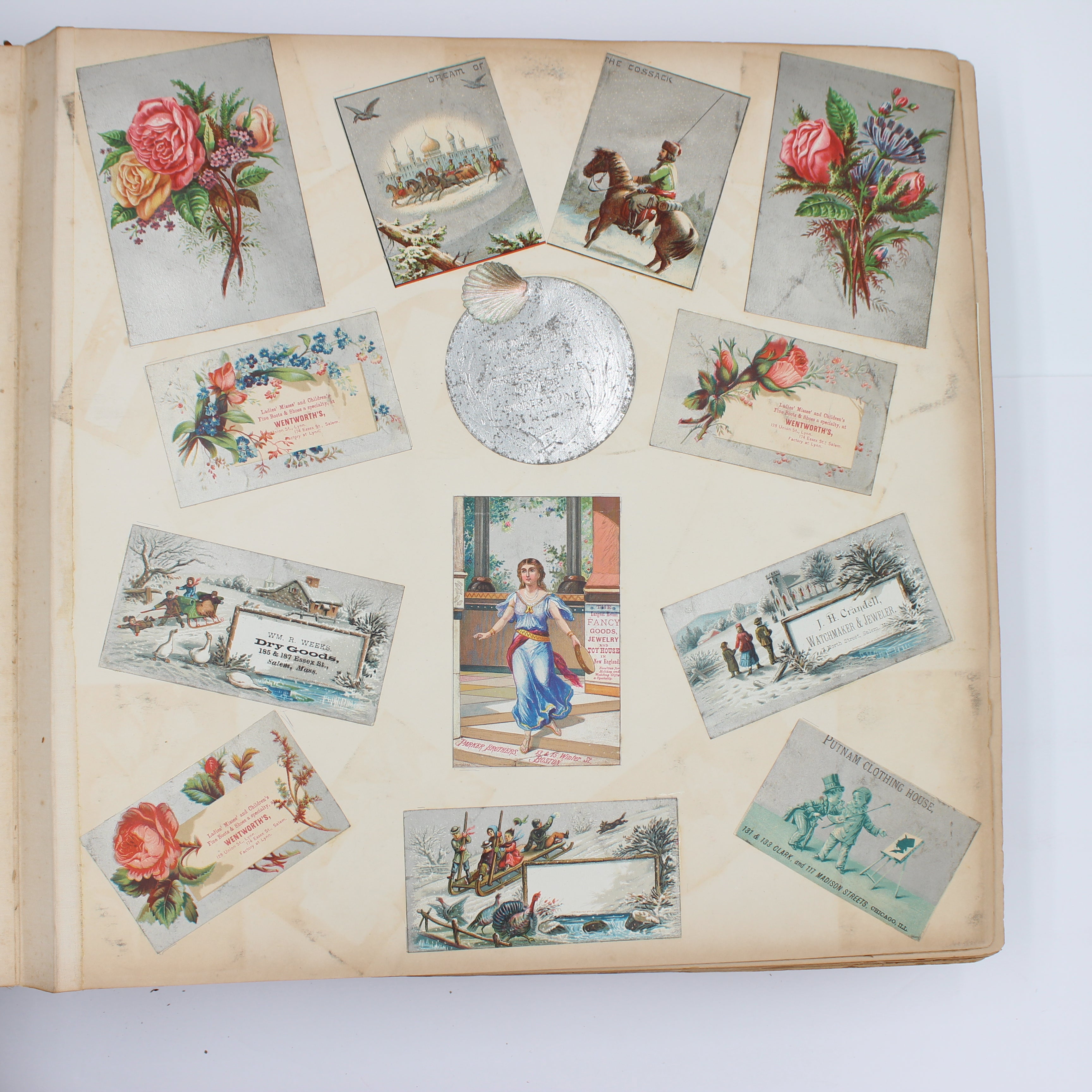 Album Full of Cards circa Early 1900s