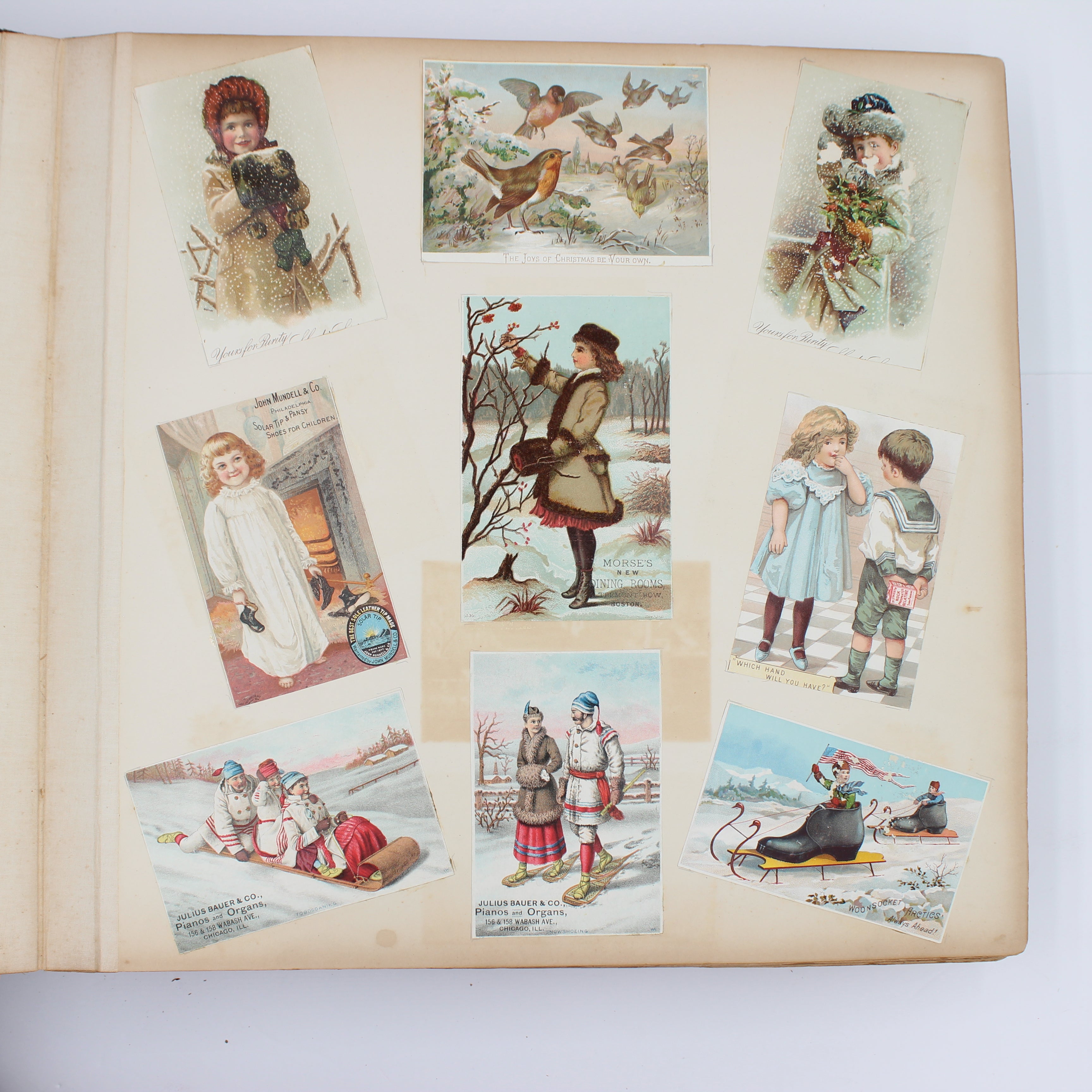 Album Full of Cards circa Early 1900s