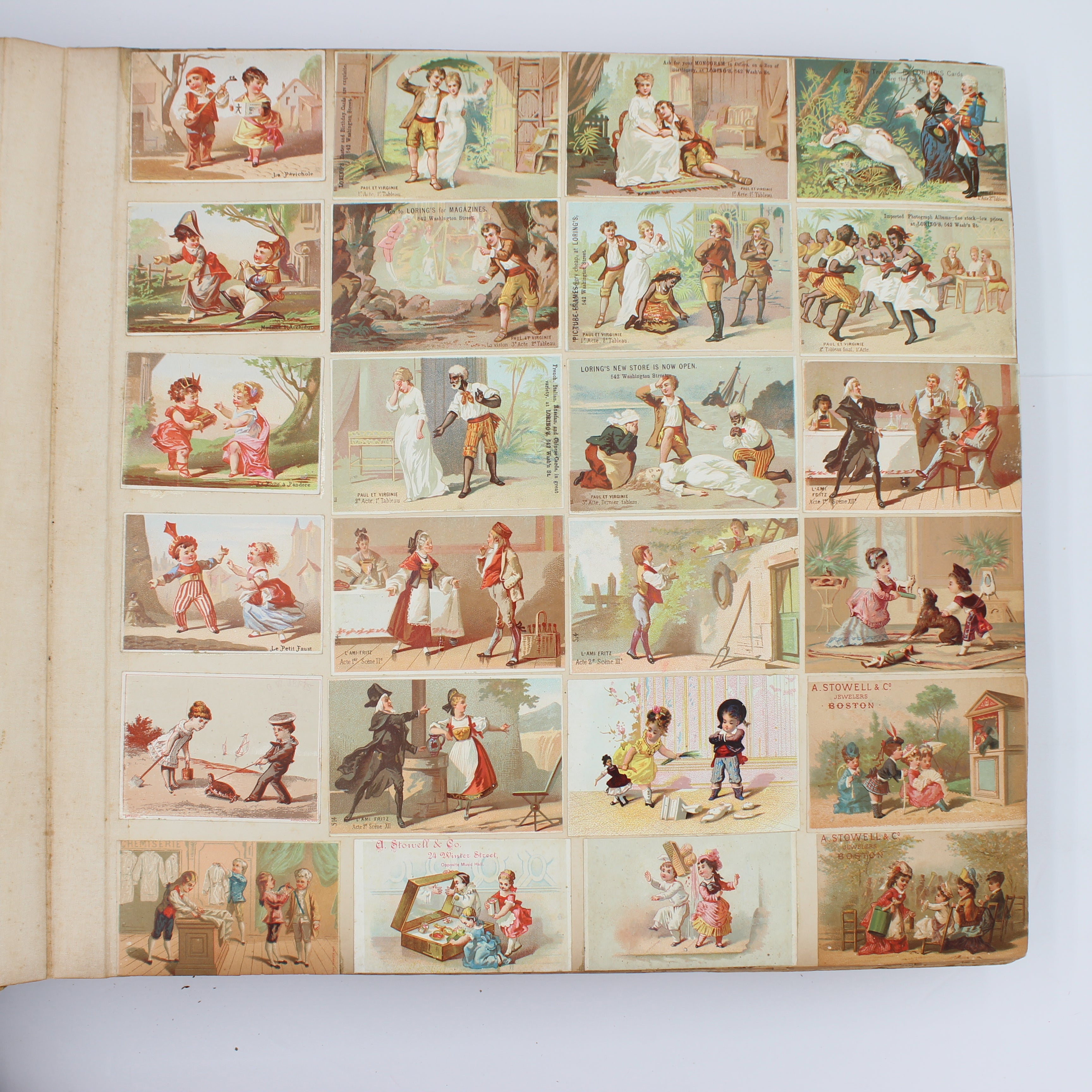 Album Full of Cards circa Early 1900s