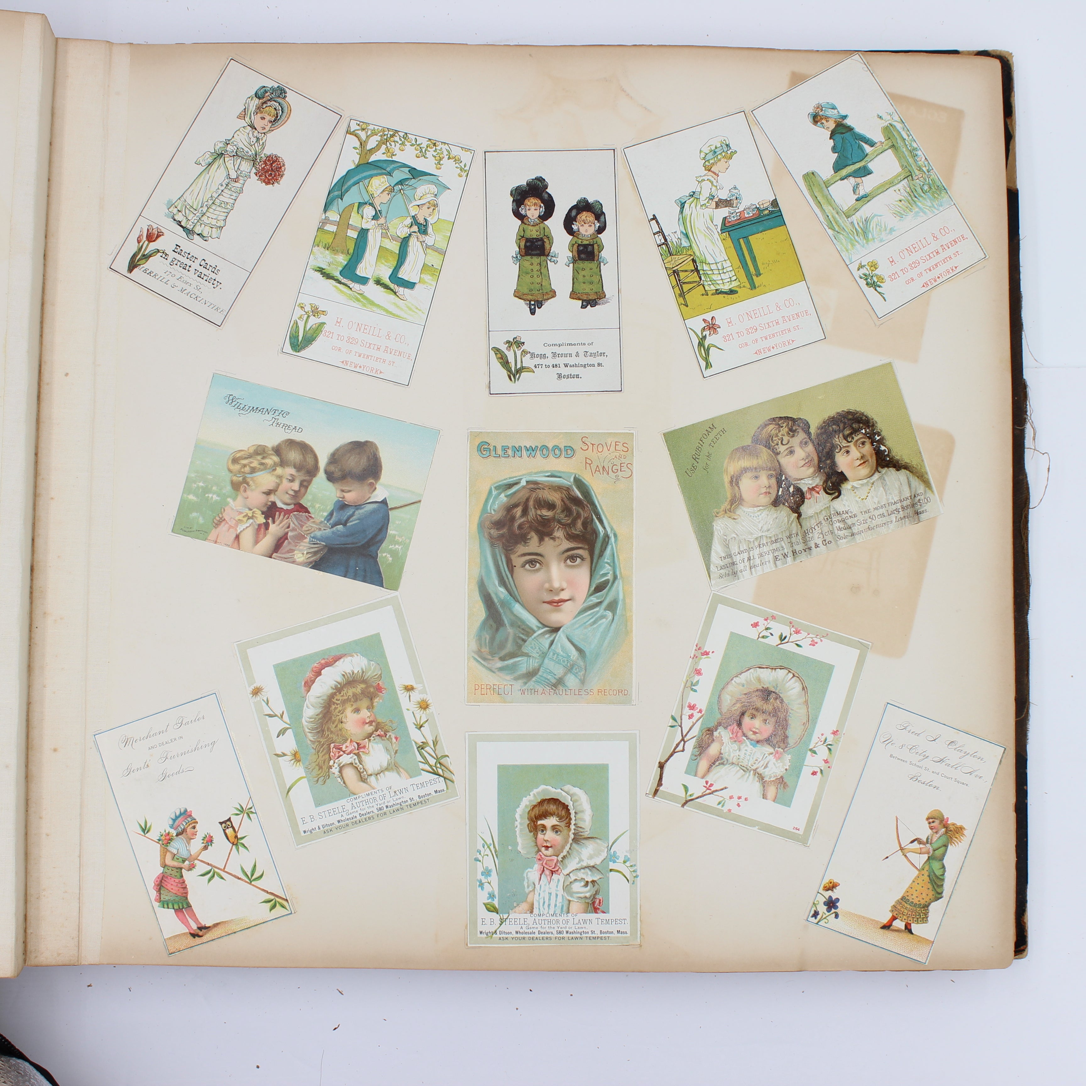 Album Full of Cards circa Early 1900s