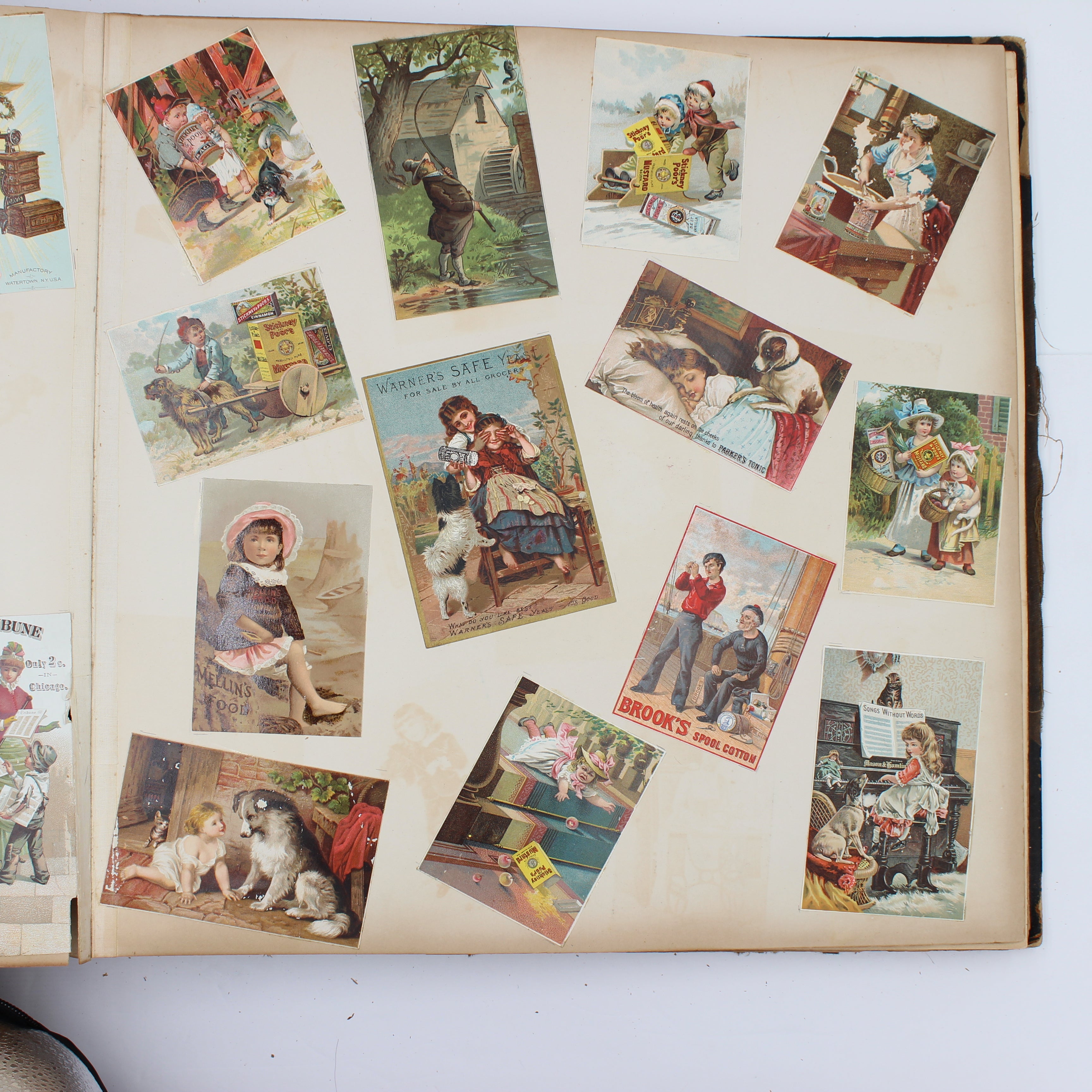 Album Full of Cards circa Early 1900s