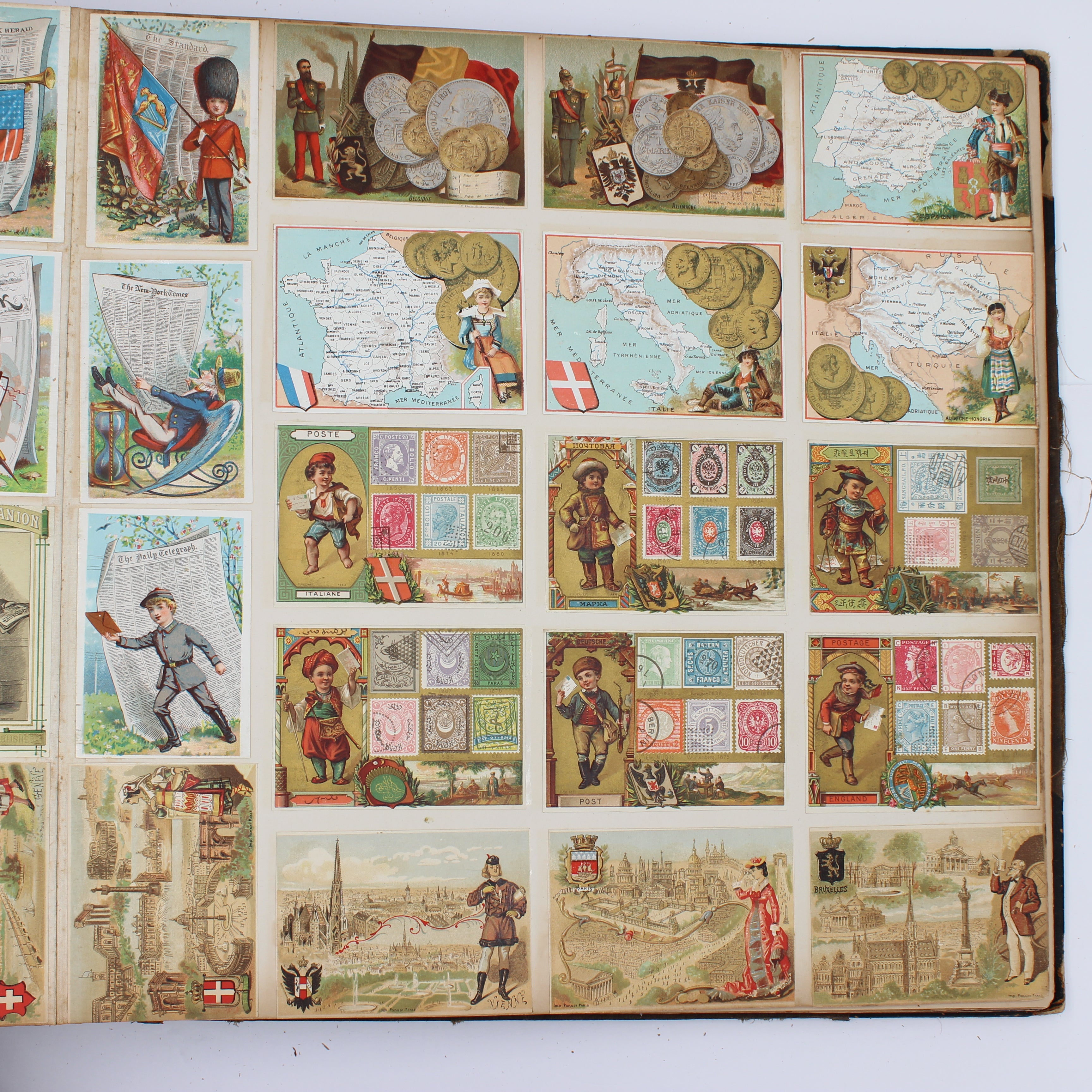 Album Full of Cards circa Early 1900s