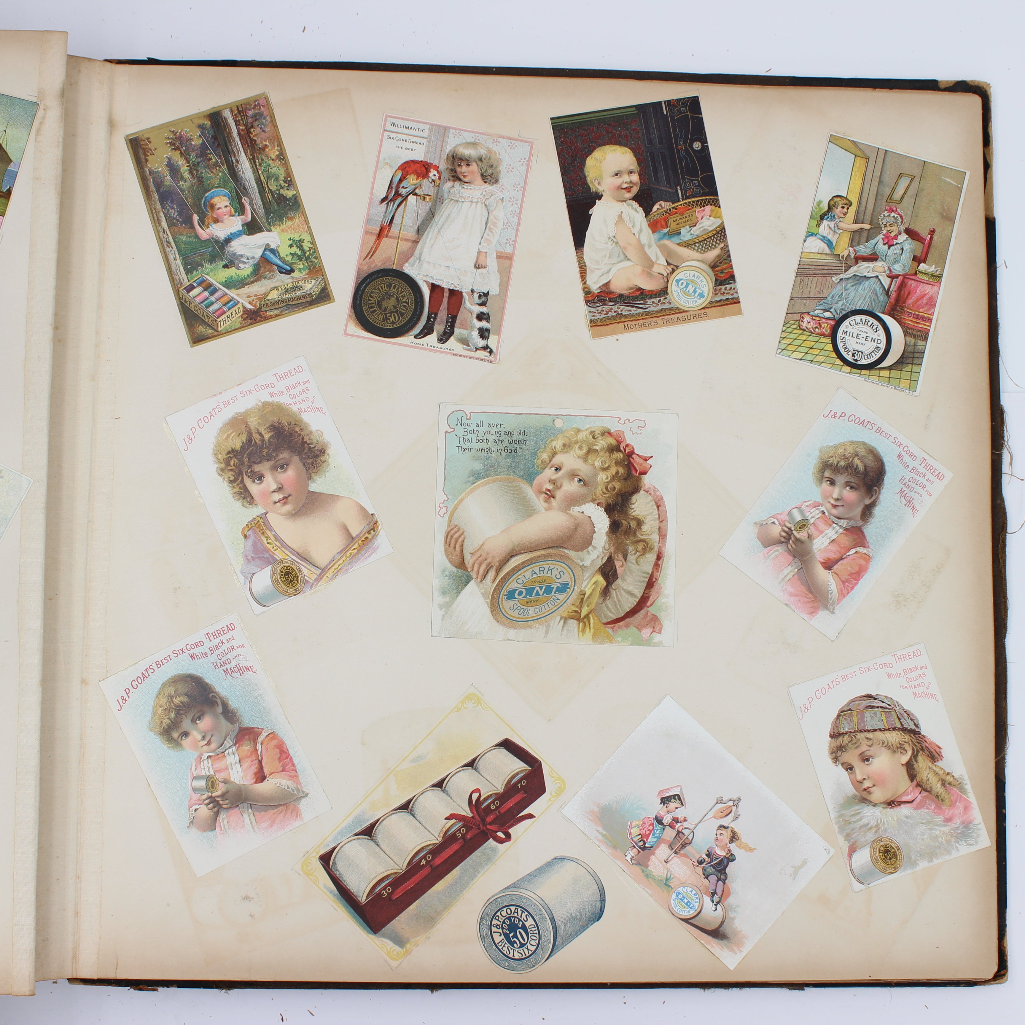 Album Full of Cards circa Early 1900s