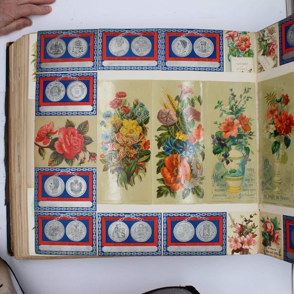 Album Full of Cards circa Early 1900s