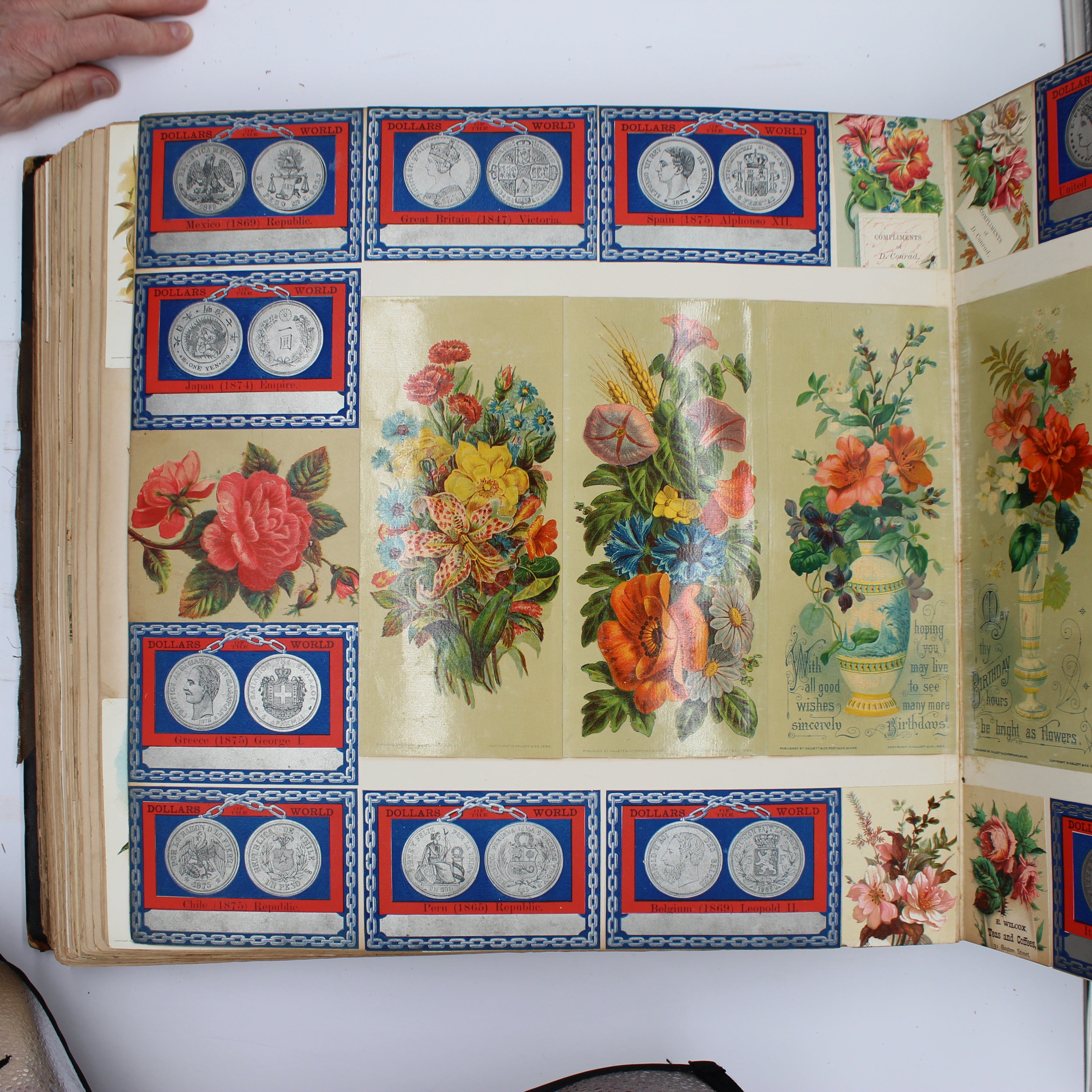 Album Full of Cards circa Early 1900s