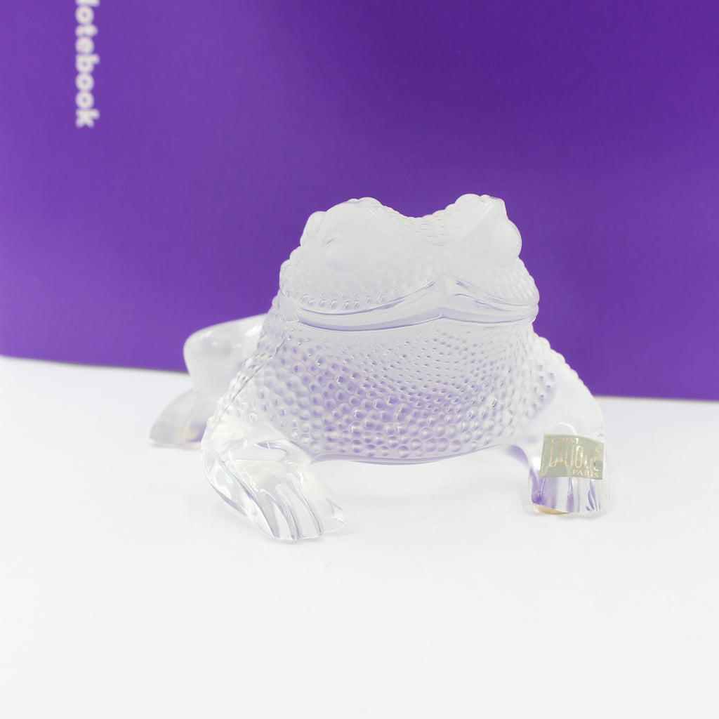 Lalique Paris Crystal Gregoire Frog