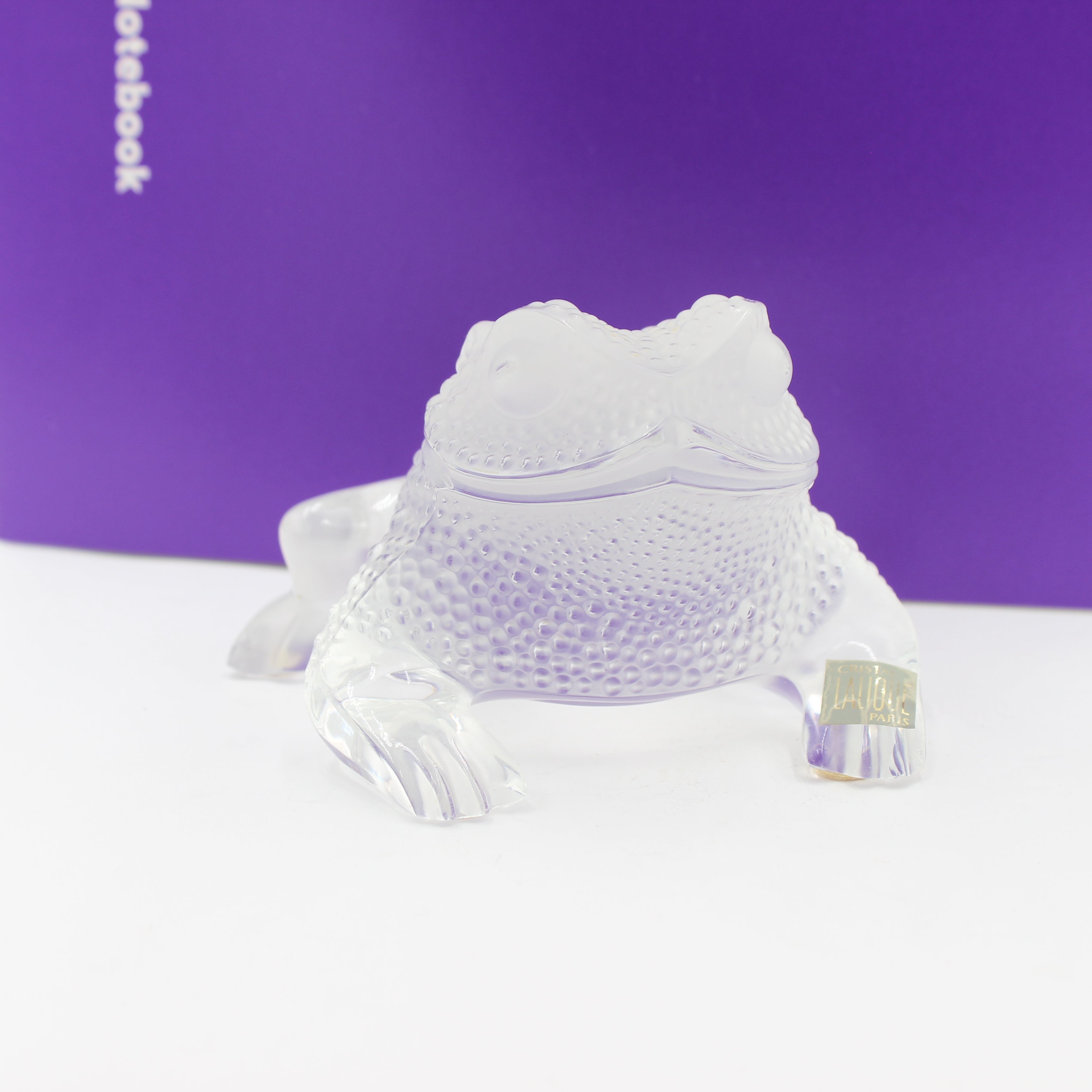 Lalique Paris Crystal Gregoire Frog