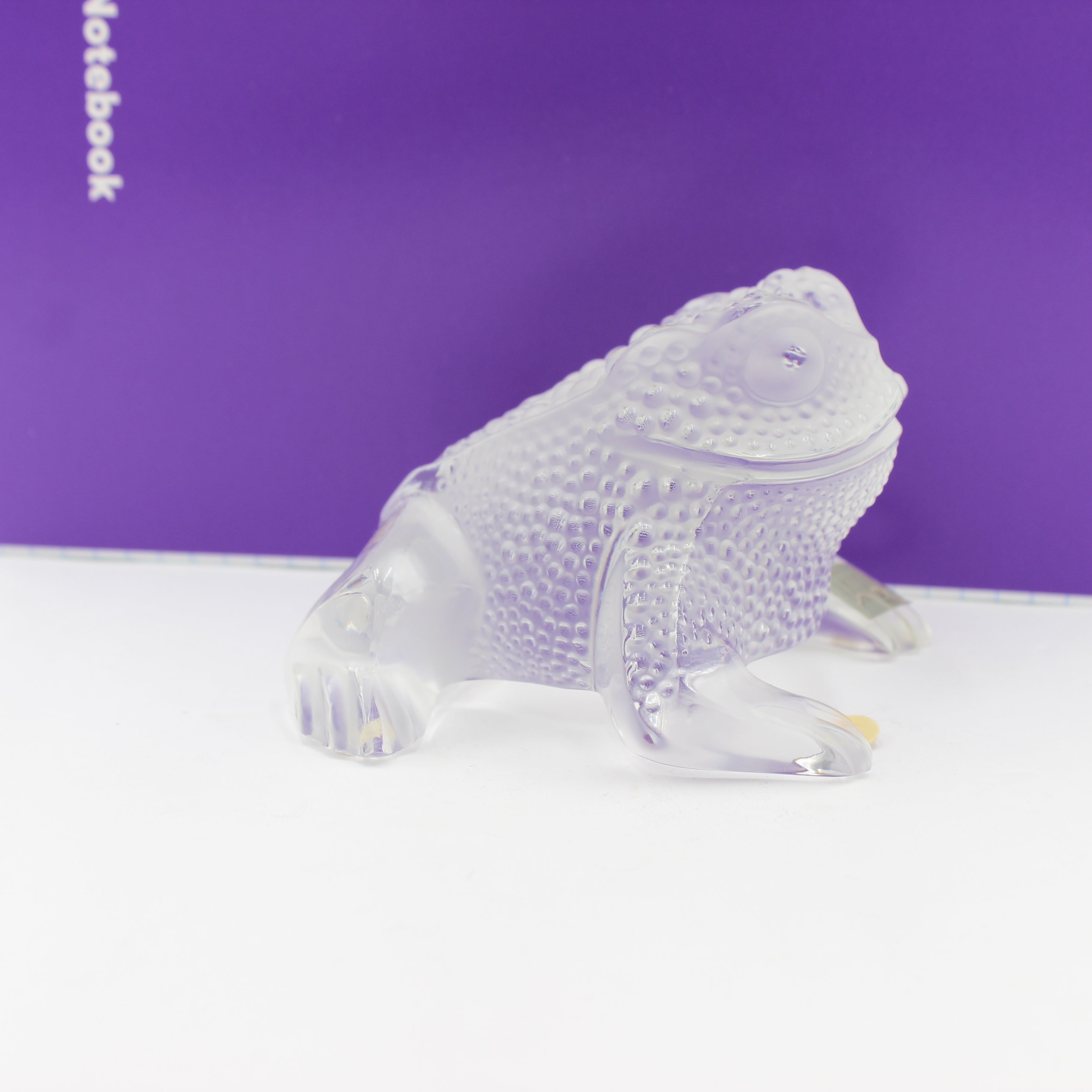 Lalique Paris Crystal Gregoire Frog