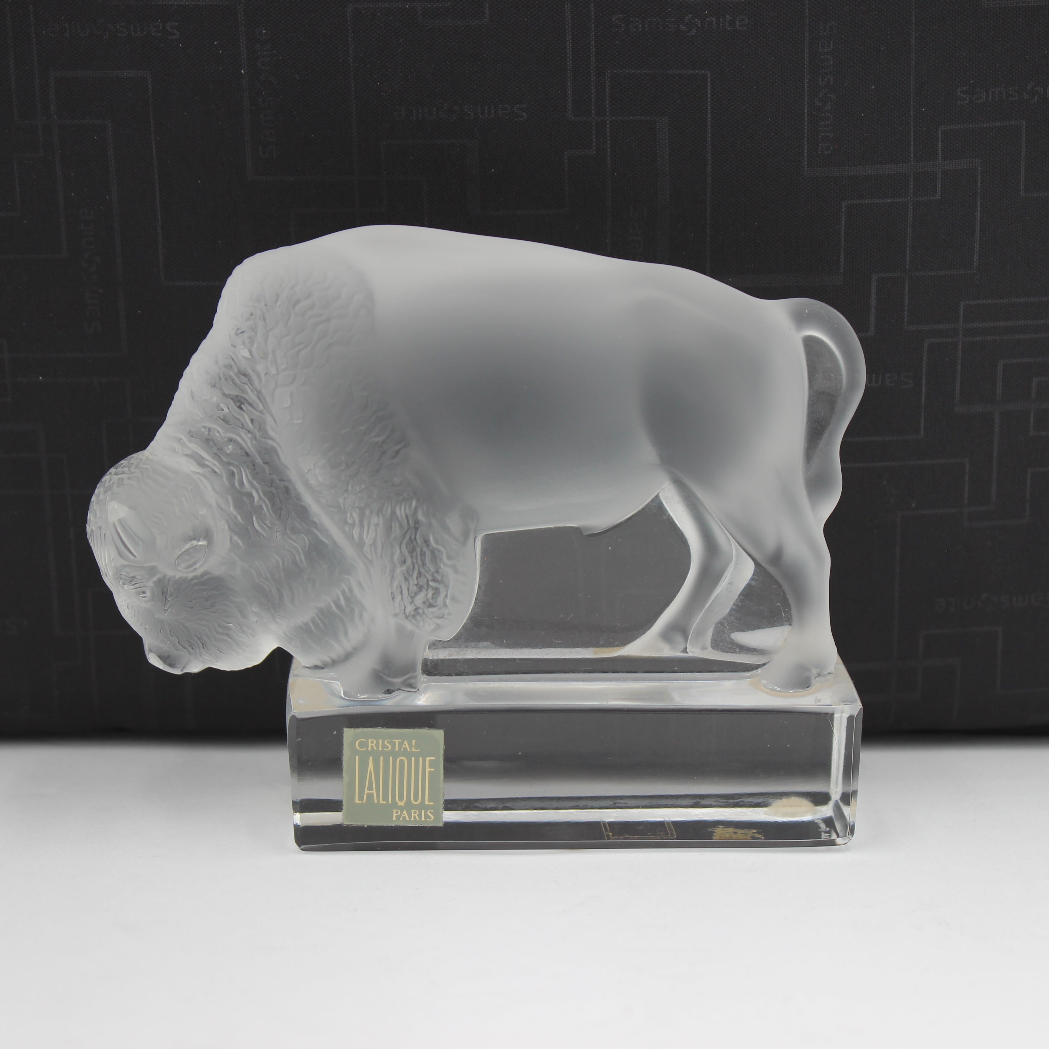 Lalique Paris Crystal Buffalo