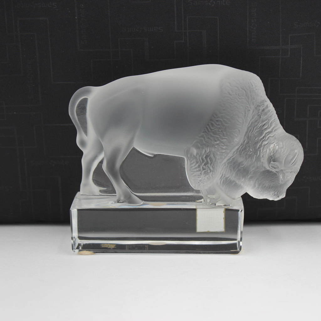 Lalique Paris Crystal Buffalo