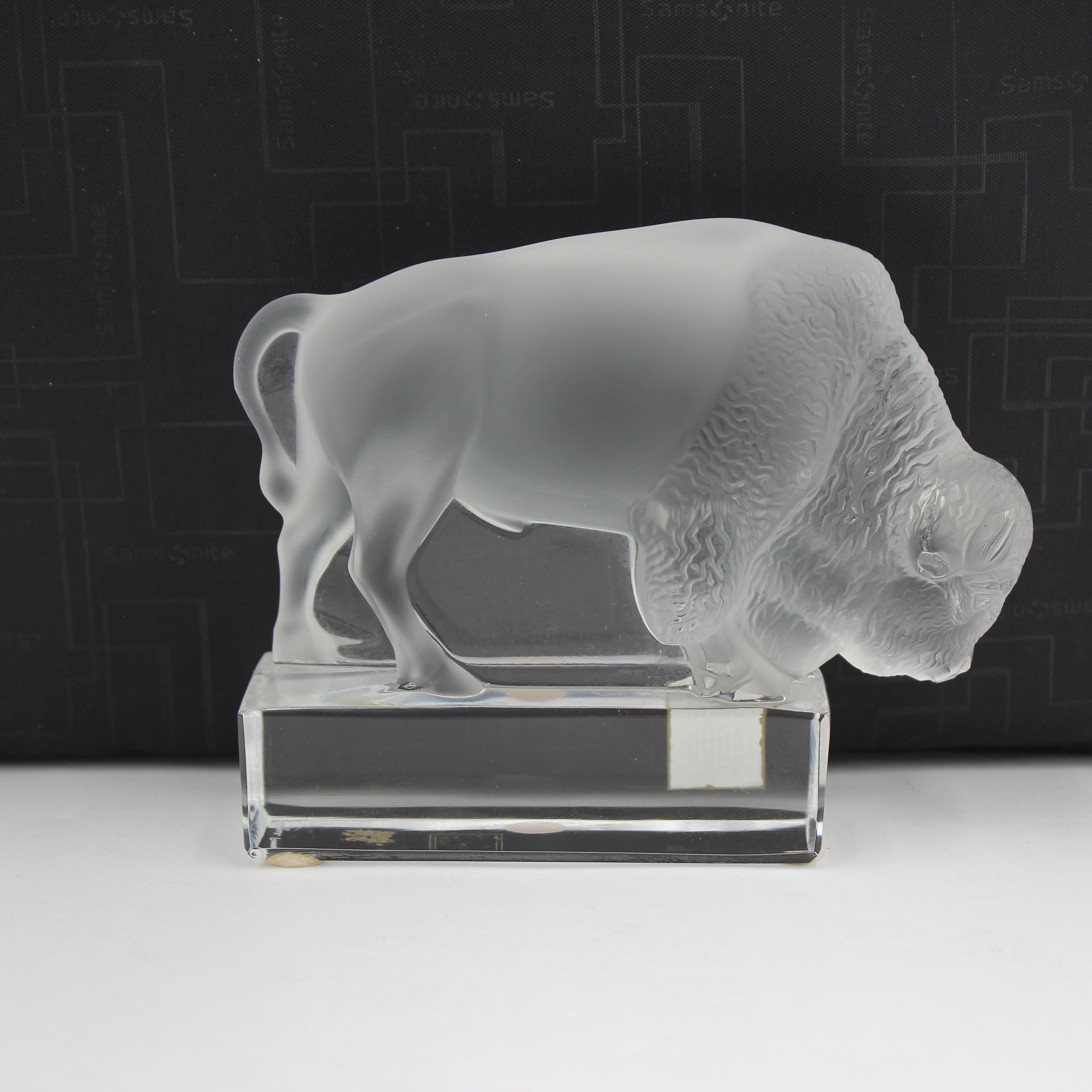 Lalique Paris Crystal Buffalo