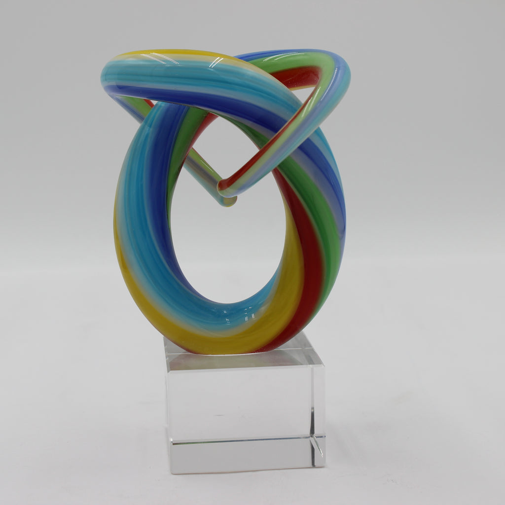 Murano Sculpture with Crystal Base