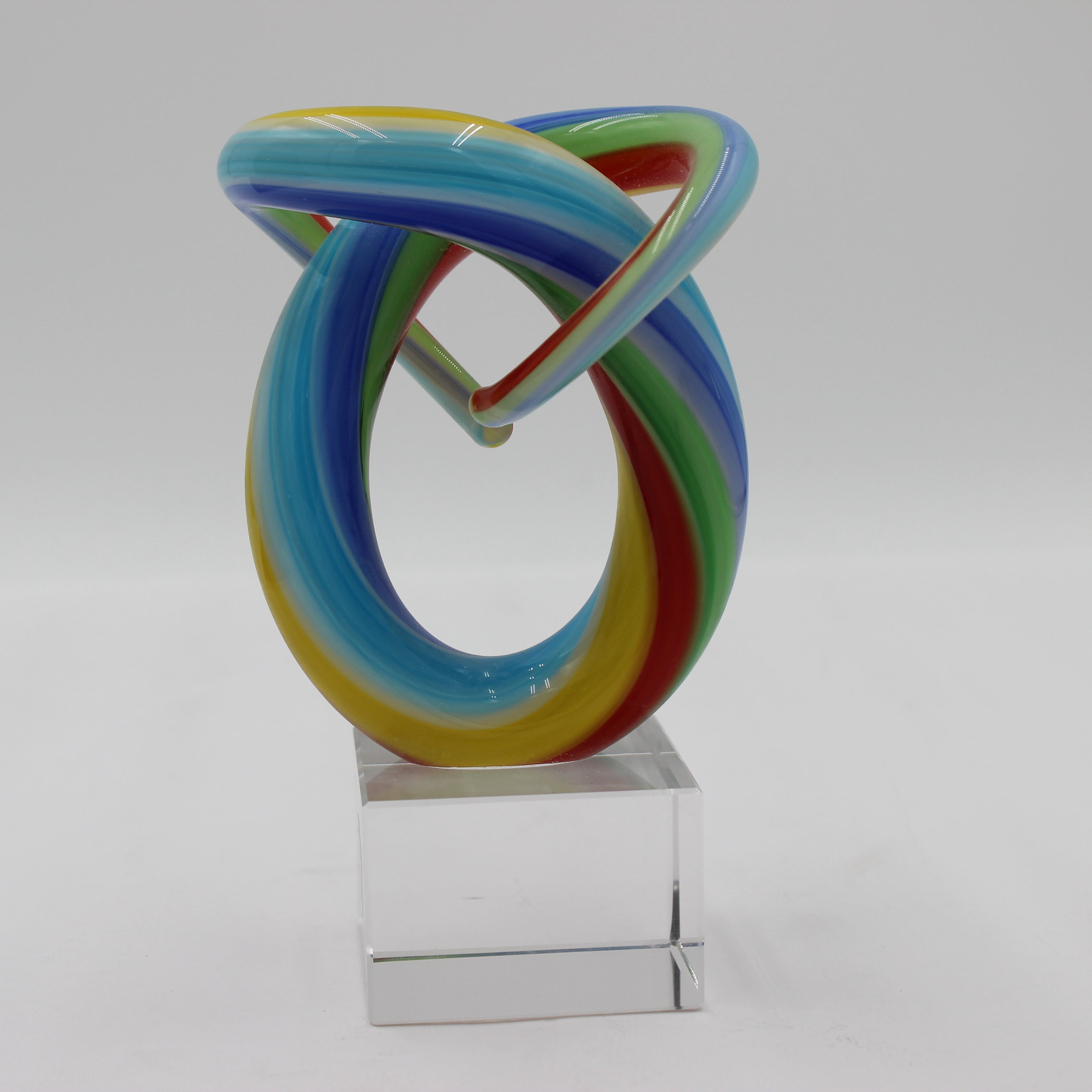 Murano Sculpture with Crystal Base