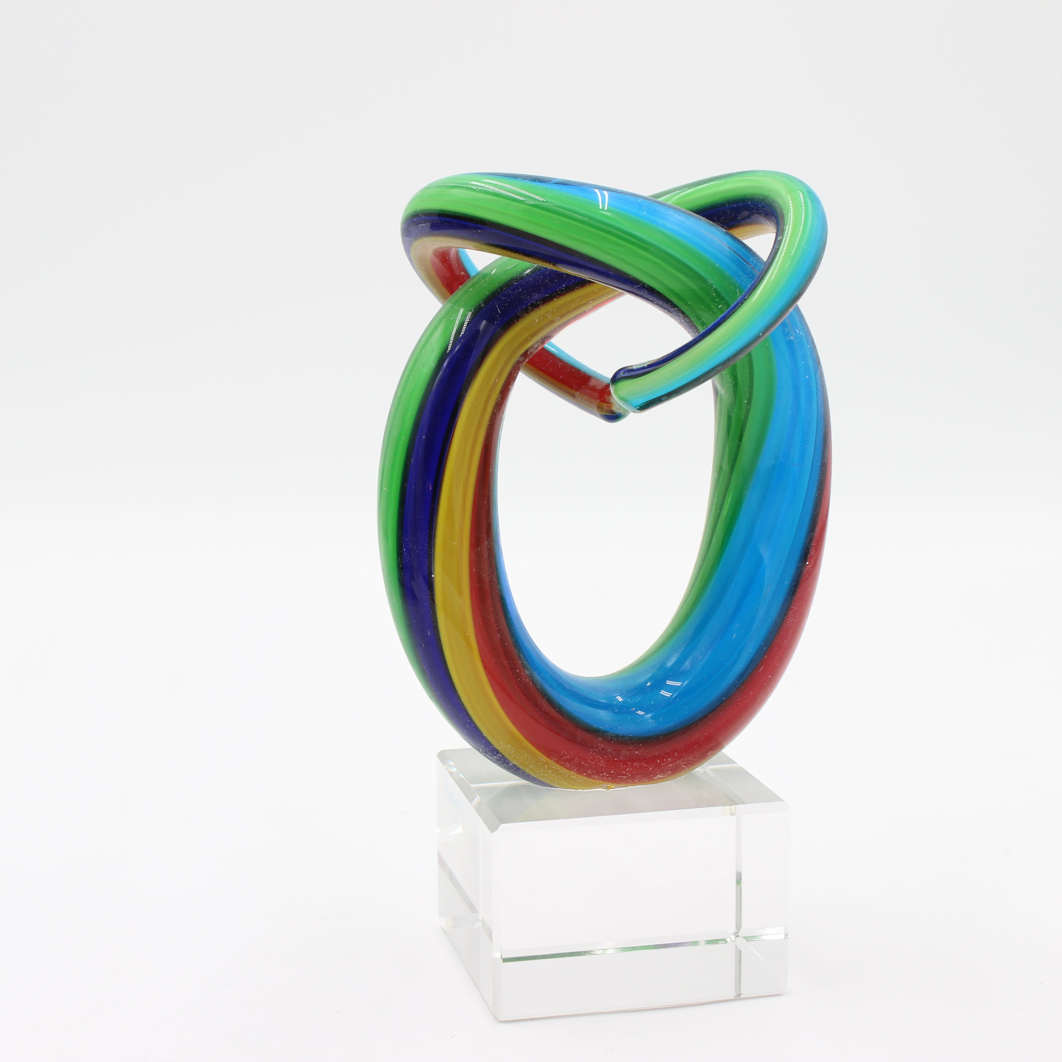 Murano Sculpture with Crystal Base