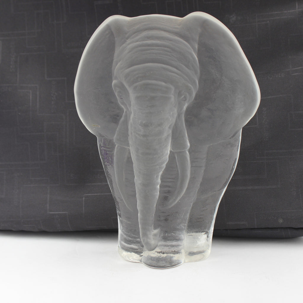 Mats Jonasson Lead Crystal Elephant