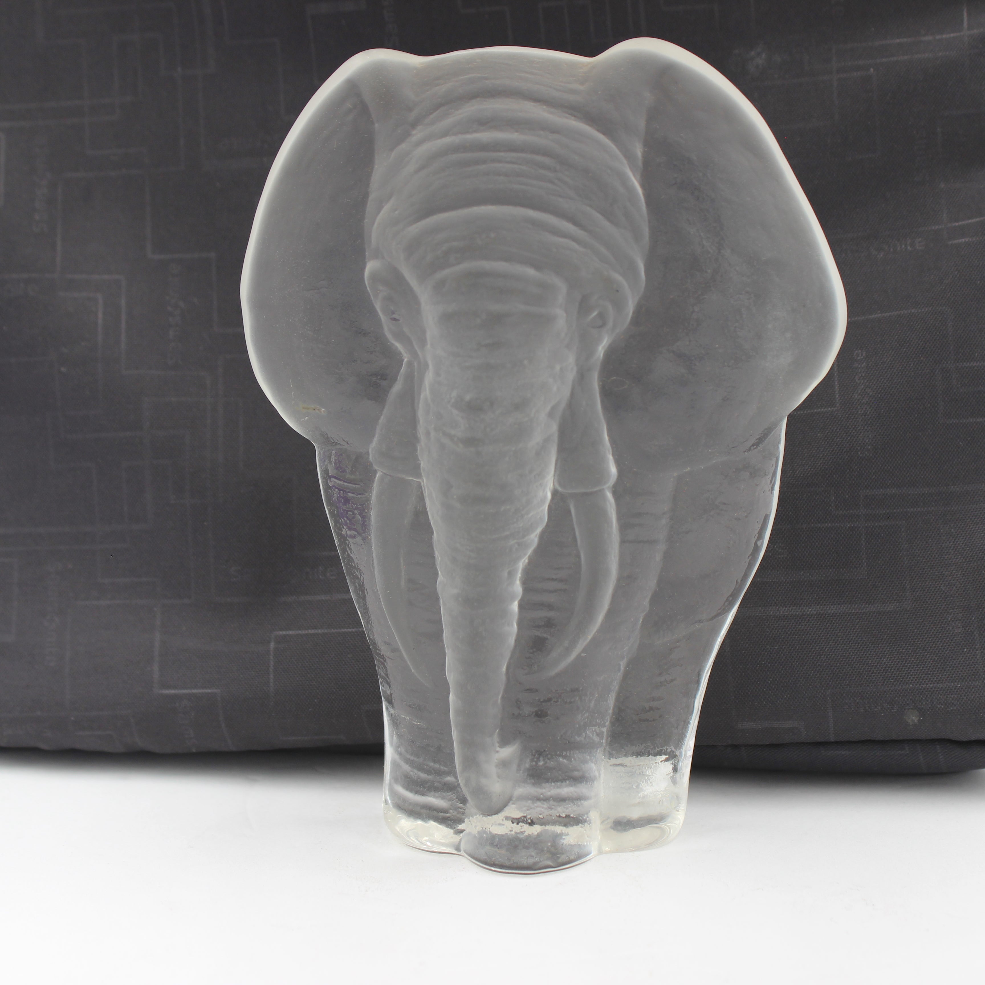 Mats Jonasson Lead Crystal Elephant