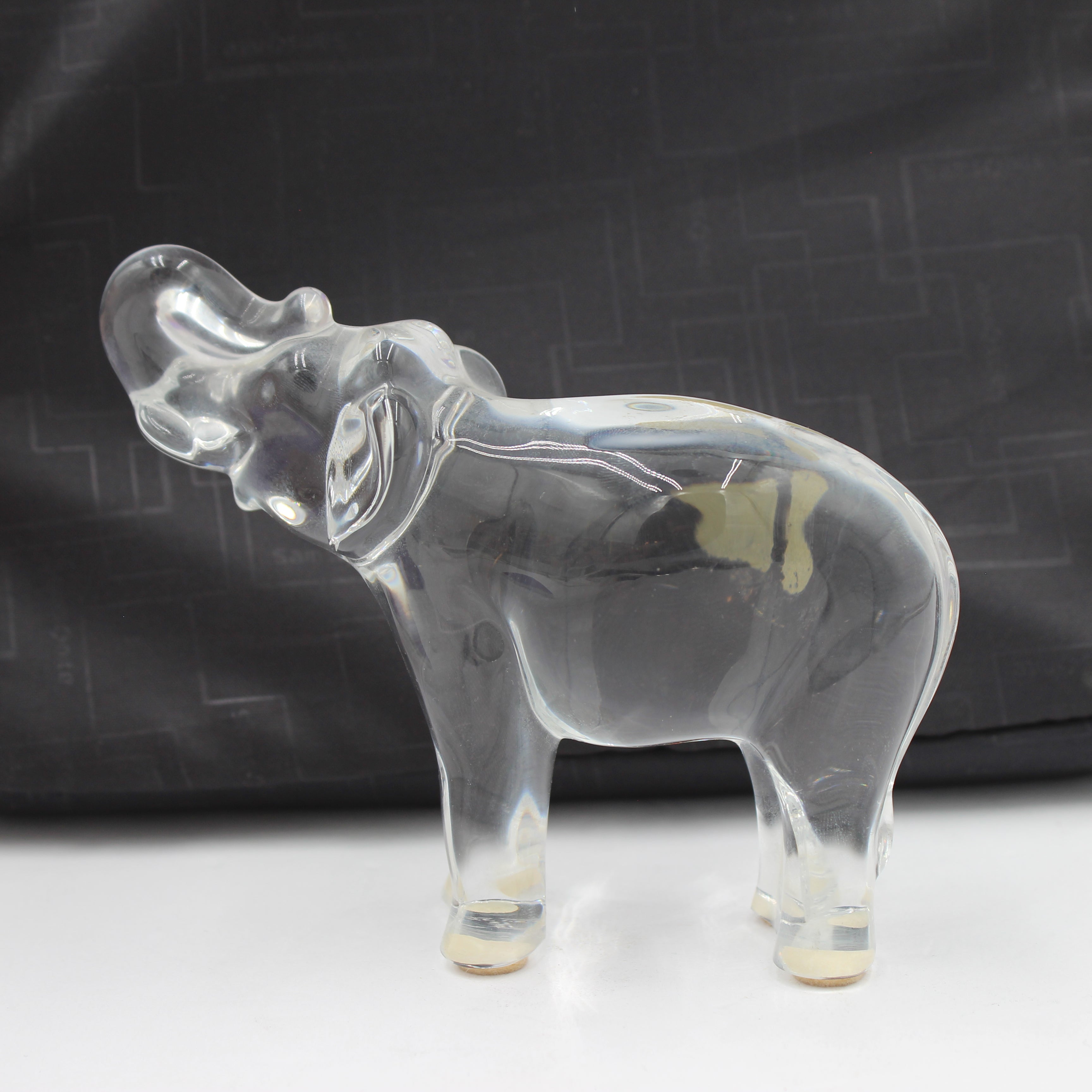 Baccarat Crystal Trunk Up Elephant