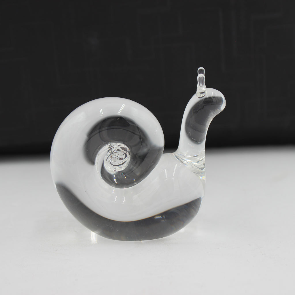 Steuben Glass Snail Sculpture