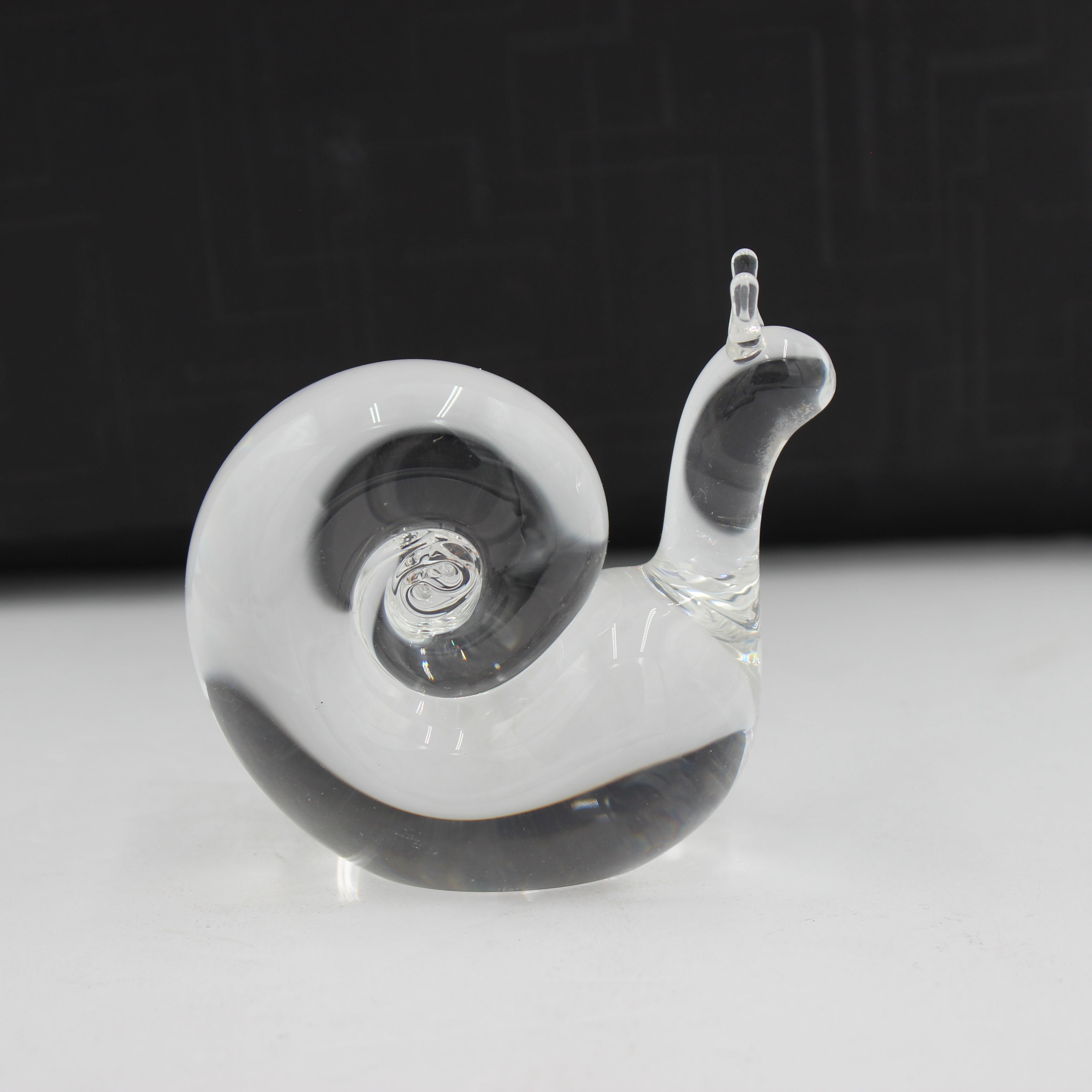 Steuben Glass Snail Sculpture