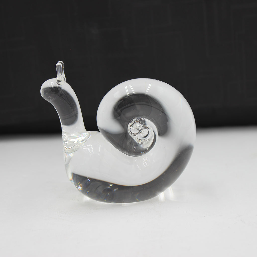 Steuben Glass Snail Sculpture