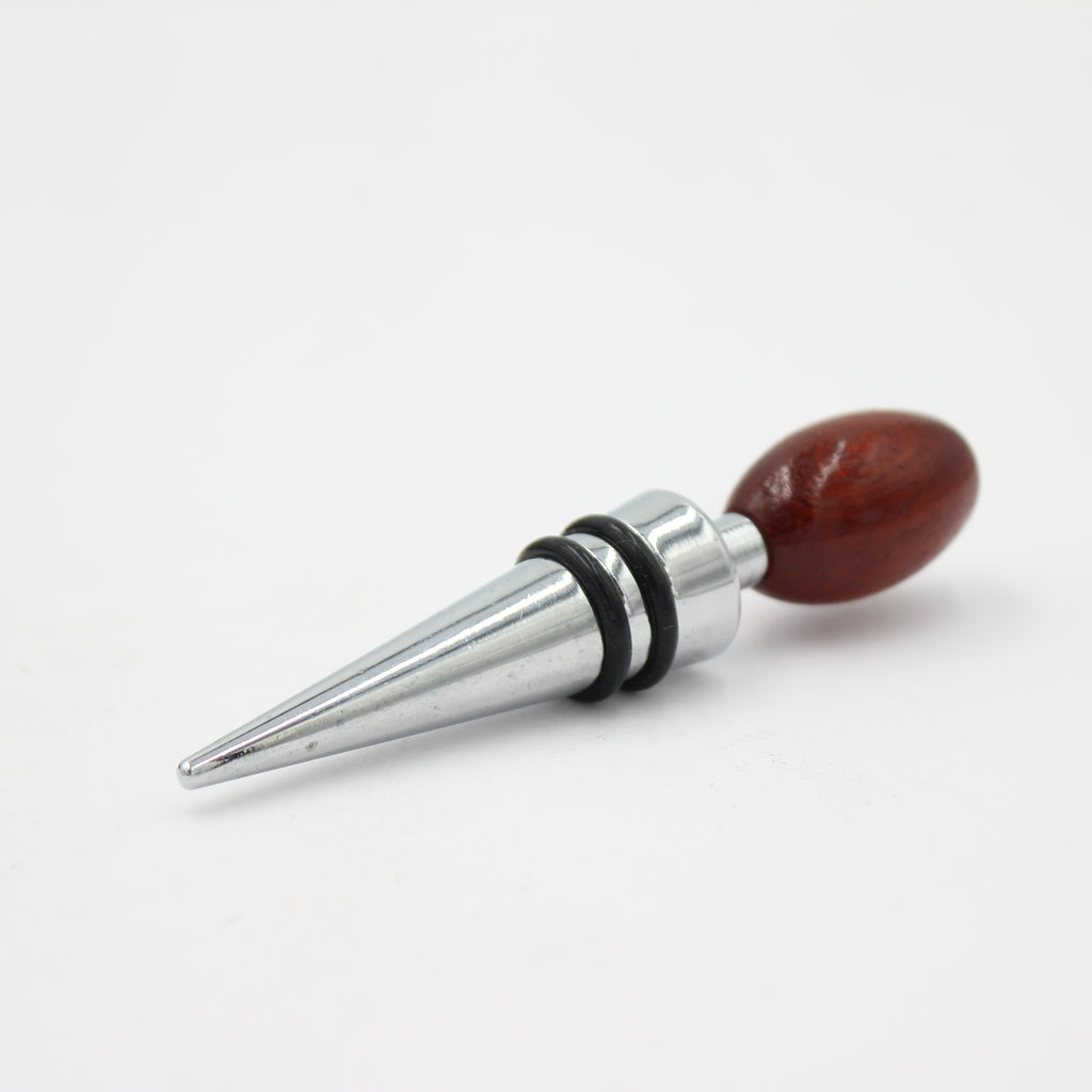 Wood Crome Bottle Stopper