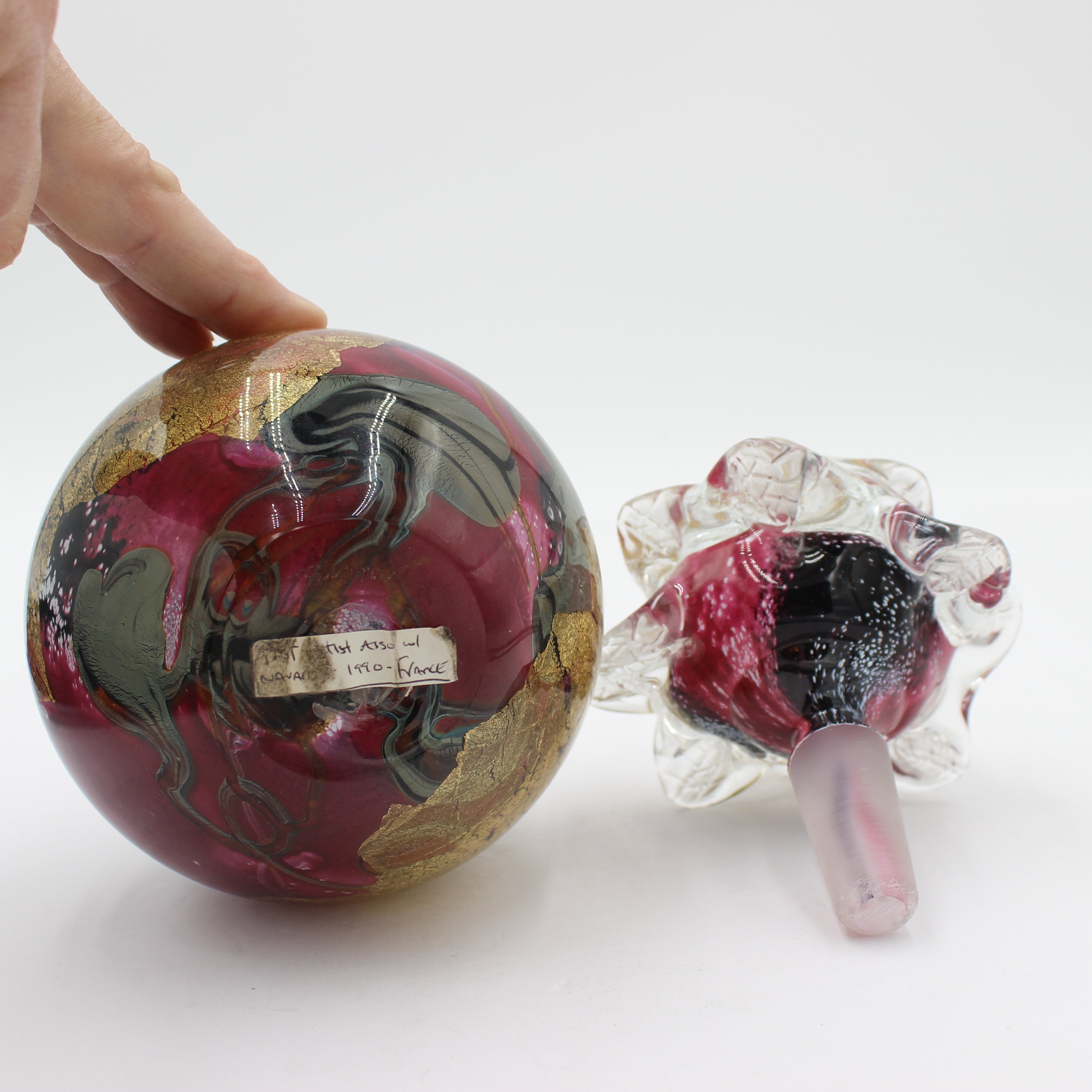 Novaro Perfume Bottle With Topper (1943)