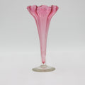 Victorian Cranberry & Clear Ruffled Glass