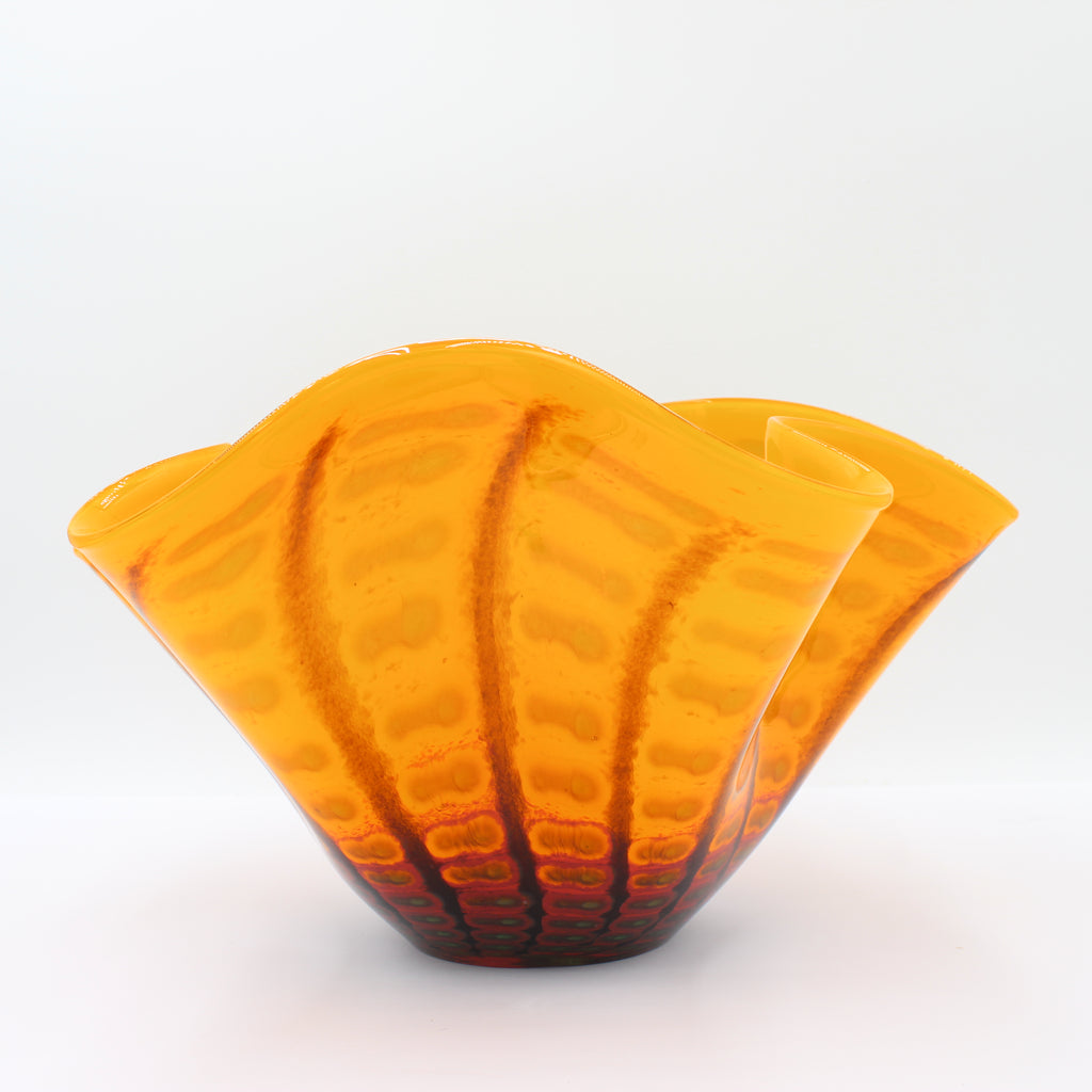 Mihai Topescu Glass Vase, Etched Signature