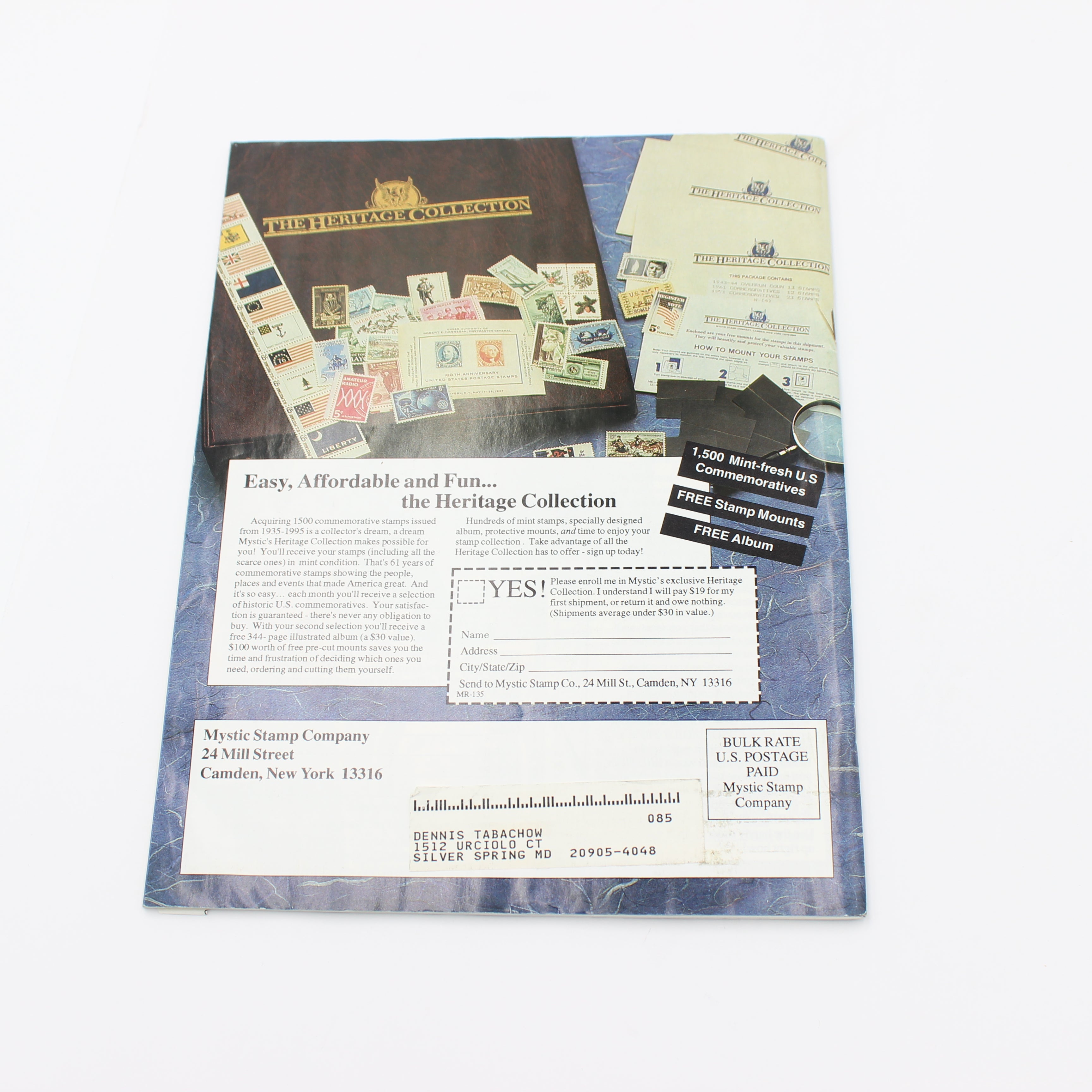 Mystic's US Stamp Catalog (Stamp Magazine / Catalog, 1992)